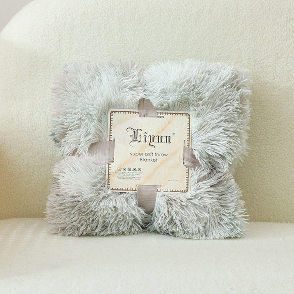 Wohndecke Kuscheldecke winterliche Plüsch Flauschige Decke Soft Wohndecke Dick, TUWENA, Flanell Decke Couchdecke Warme Überwurfdecke Vielseitig Für Bett Sofa