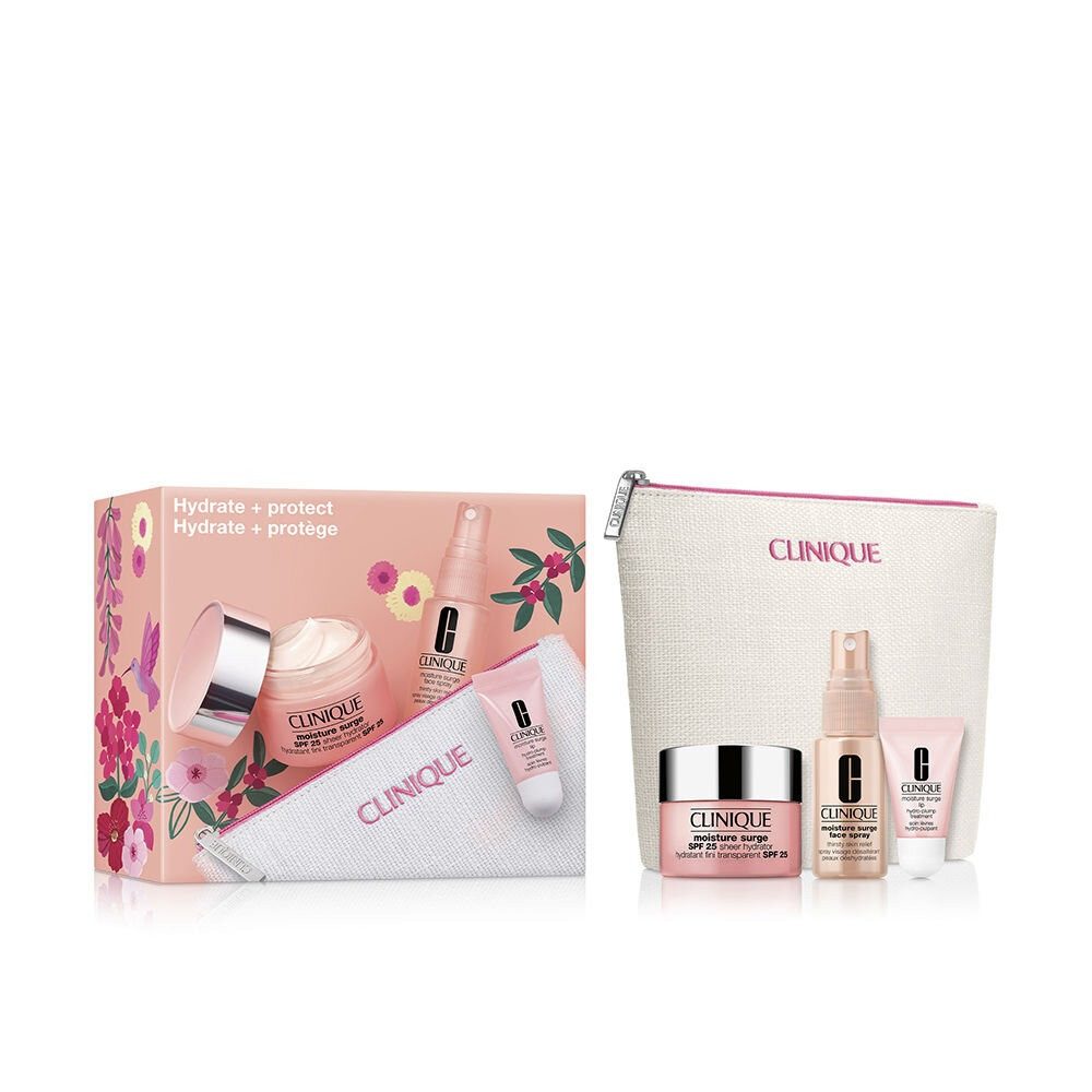 CLINIQUE Feuchtigkeitspflege-Set MOISTURE SURGE LEICHTE FEUCHTIGKEITSCREME SPF25 4-teiliges Set