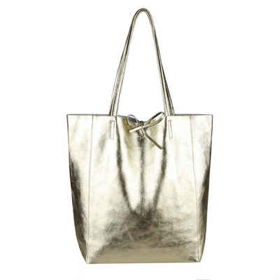 ITALYSHOP24 Schultertasche Made in Italy Damen Leder Tasche Schultertasche, ein Leichtgewicht, als Handtasche, Henkeltasche tragbar