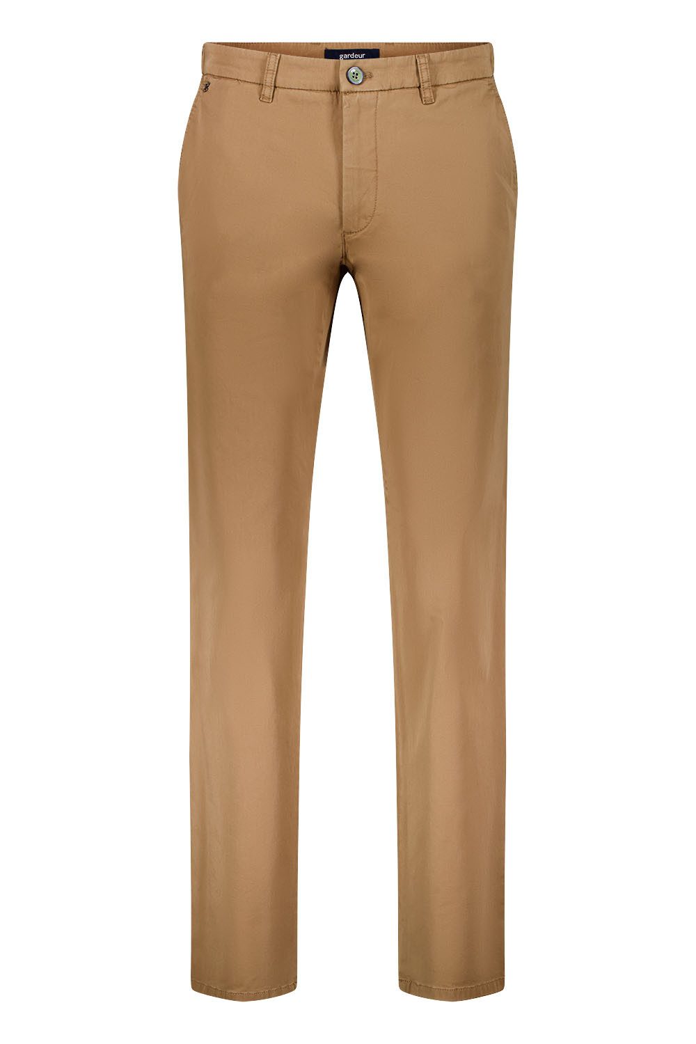 Atelier GARDEUR Straight-Jeans BOBBY-412841-1027, braun camel, Modern Fit Flatfront Herrenhose Flatfront-Design mit weichem Baumwoll-Lyocell-Mix und Elasthan