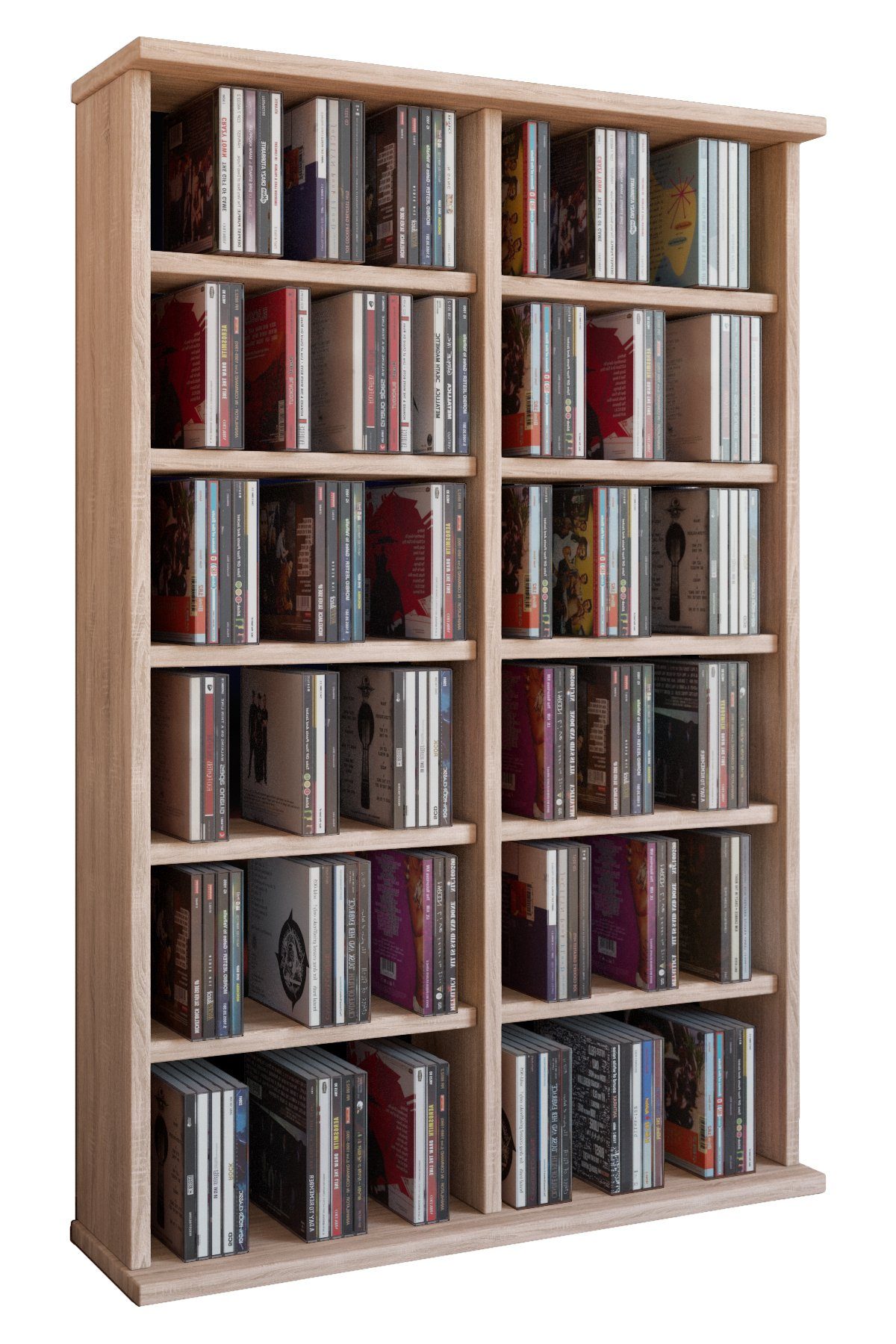 VCM CD-Regal Holz CD DVD Stand Regal Schrank Ständer Ronul günstig online kaufen