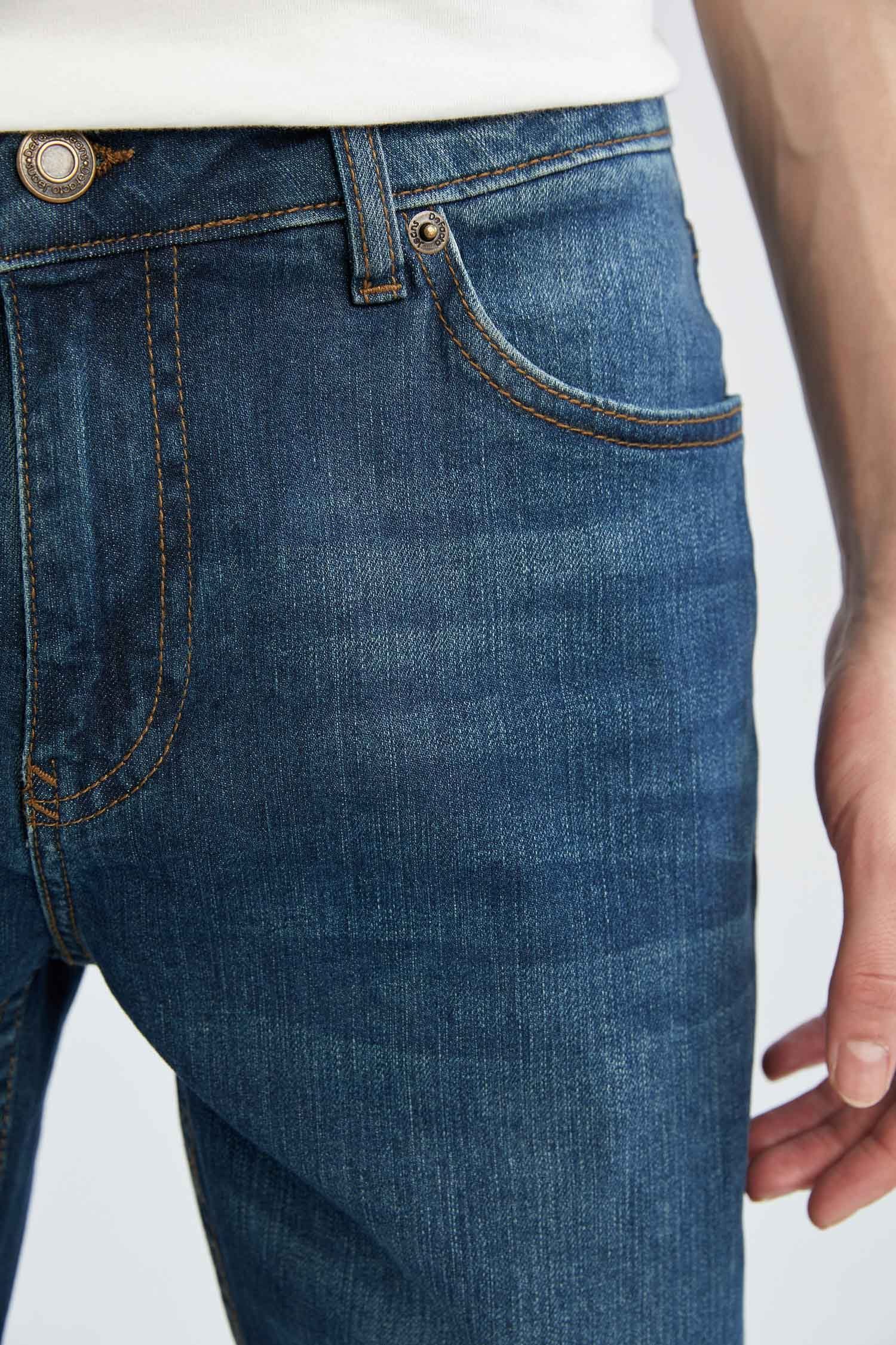 DeFacto Skinny-fit-Jeans Herren Slim-fit-Jeans PEDRO-SLIM FIT DENIM