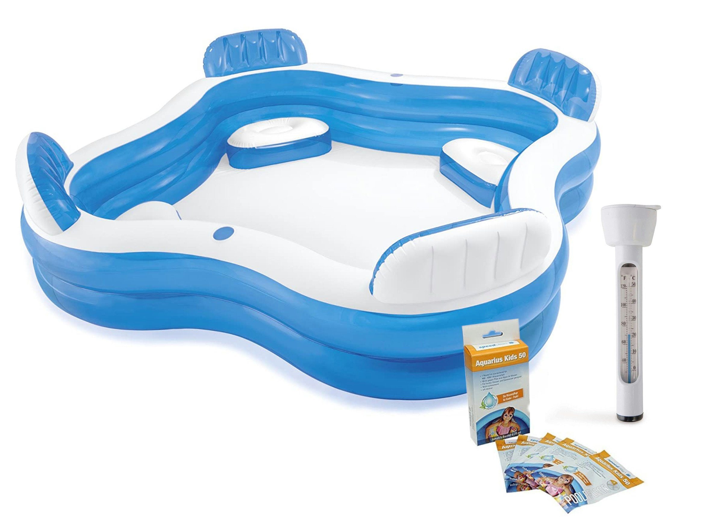 Intex Planschbecken 56475NP - Swimcenter - Family Lounge Pool (229x229x66cm)