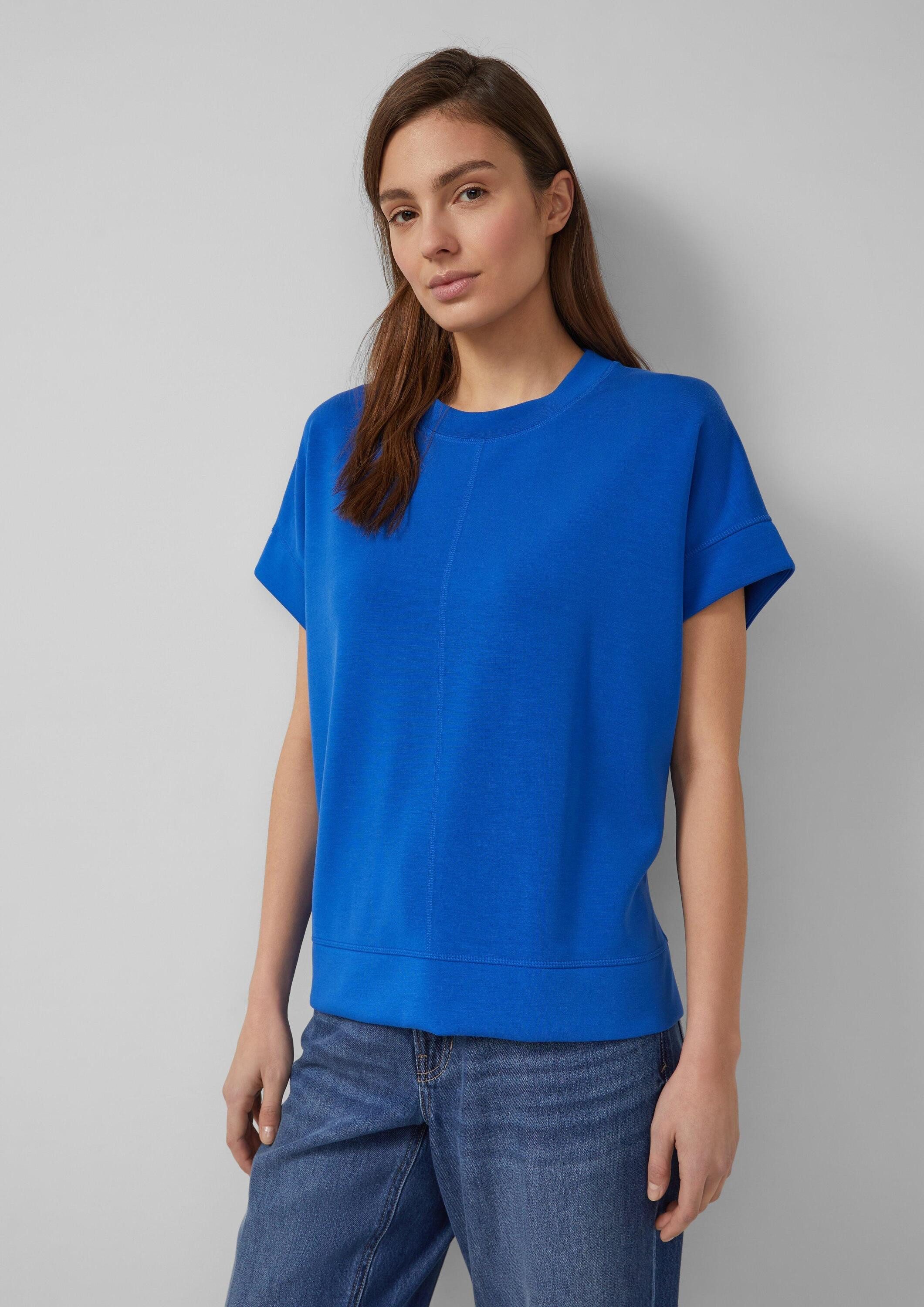 s.Oliver Sweatshirt Sweatshirt Oversized Sweatshirt aus Scuba