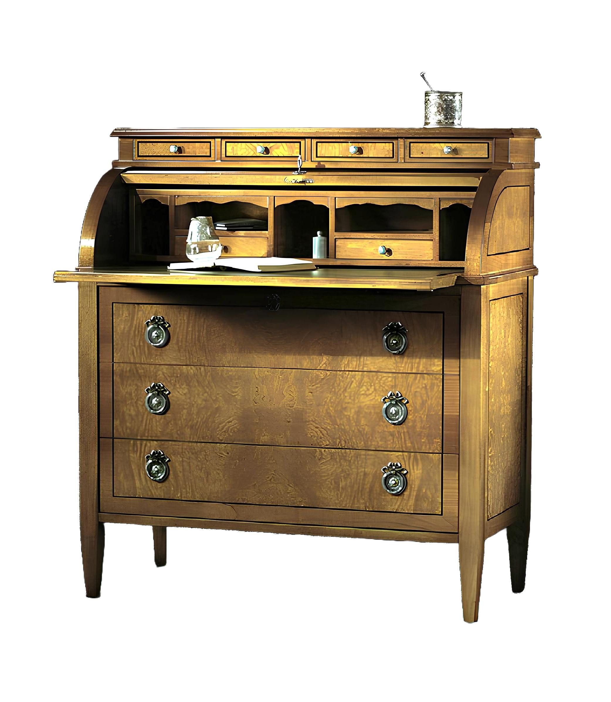Xlmoebel Schreibtisch Exklusiver Design Tisch aus Holz für modernes Büroambiente (1-St., Sekretaer Tisch), Hergestellt in Europa