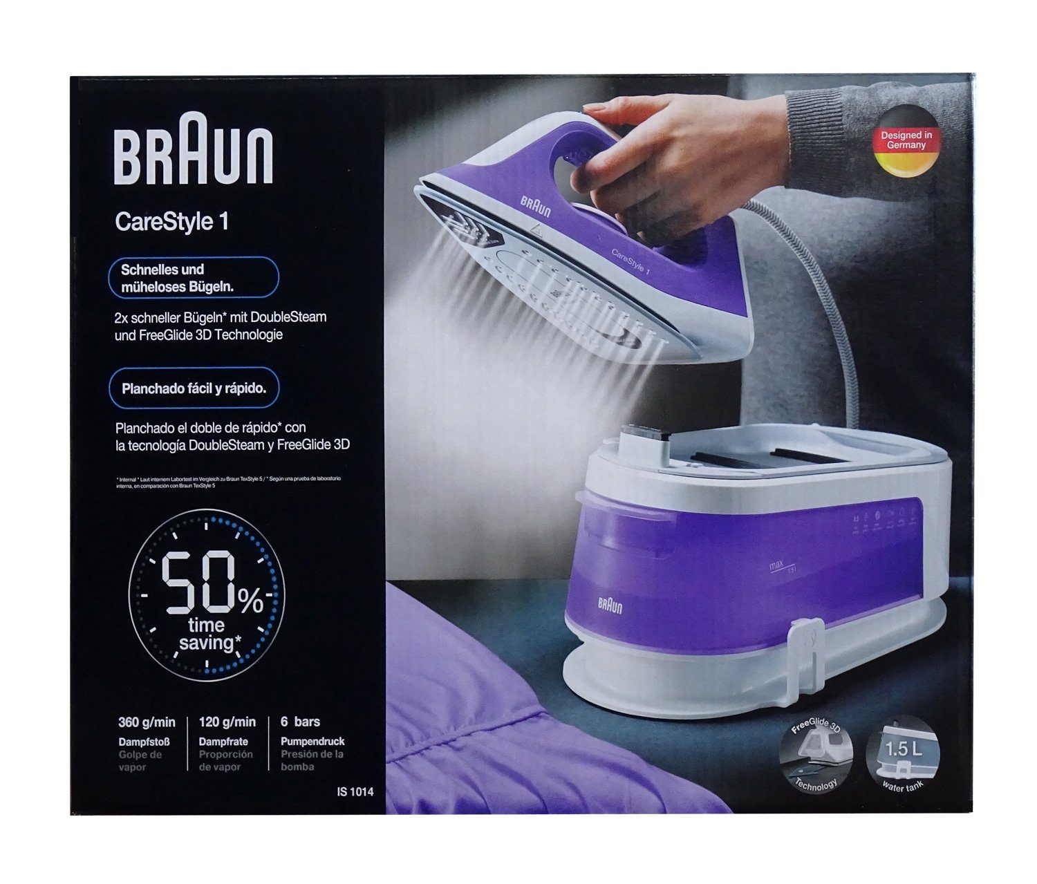 Braun Dampfbügelstation Braun IS1014VI CareStyle Dampfbügelstation – Bild 2 von 2