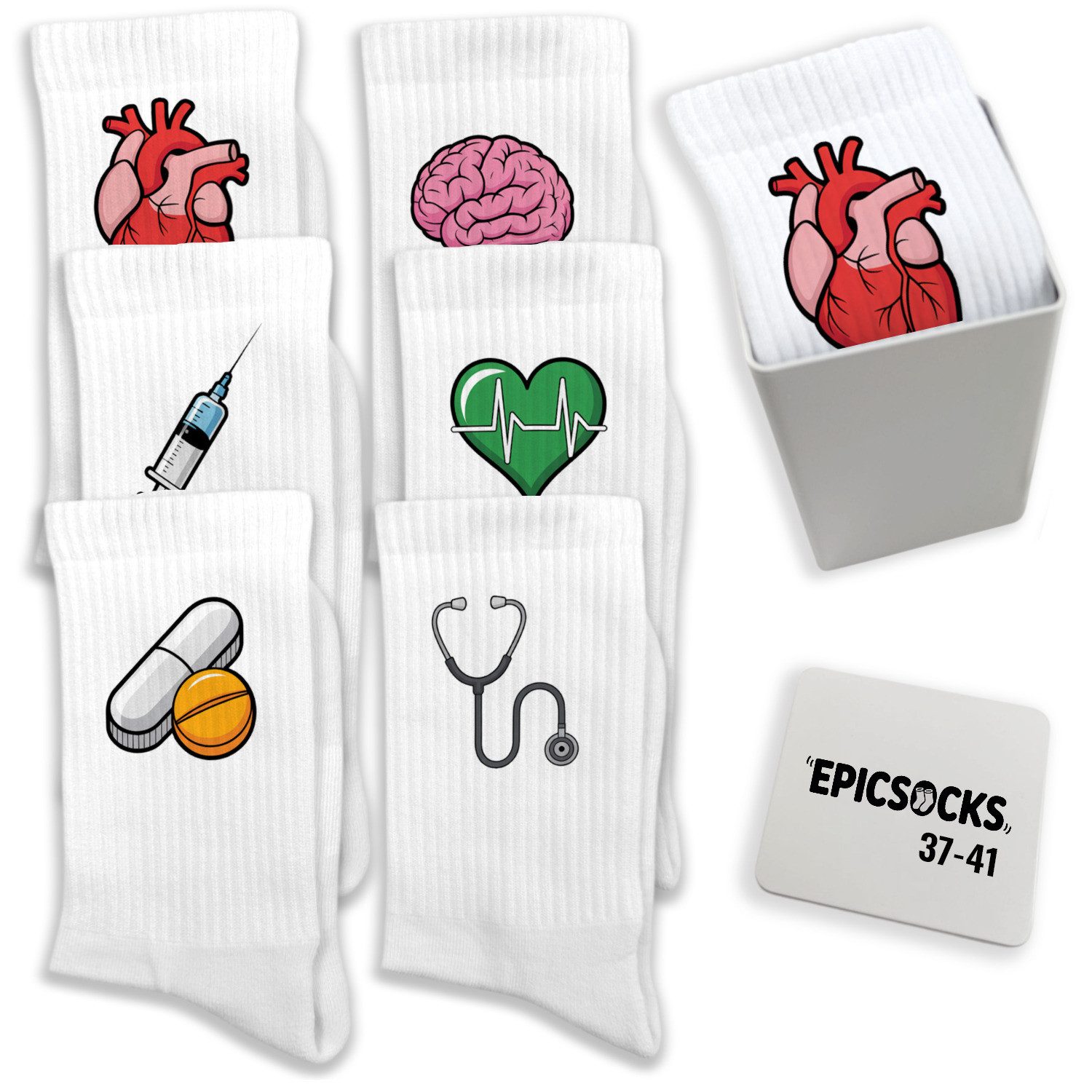 speecheese Freizeitsocken epicsocks HeartBeat Socken in 37-41 im