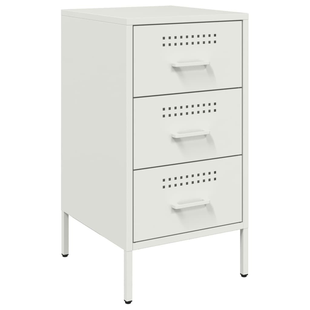 vidaXL Nachttisch Nachttisch Weiß 36x39x68 cm günstig online kaufen