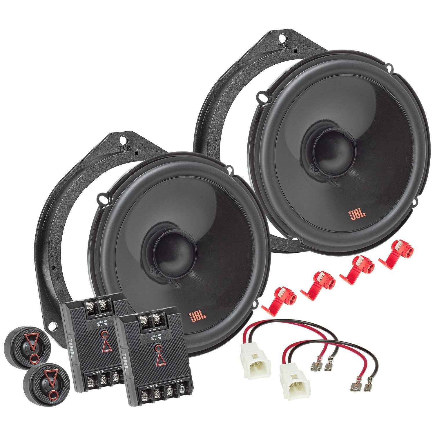 JBL Stage3 607CF Set passt für Fiat 500 Grande Punto Panda 165mm Compo Auto-Lautsprecher