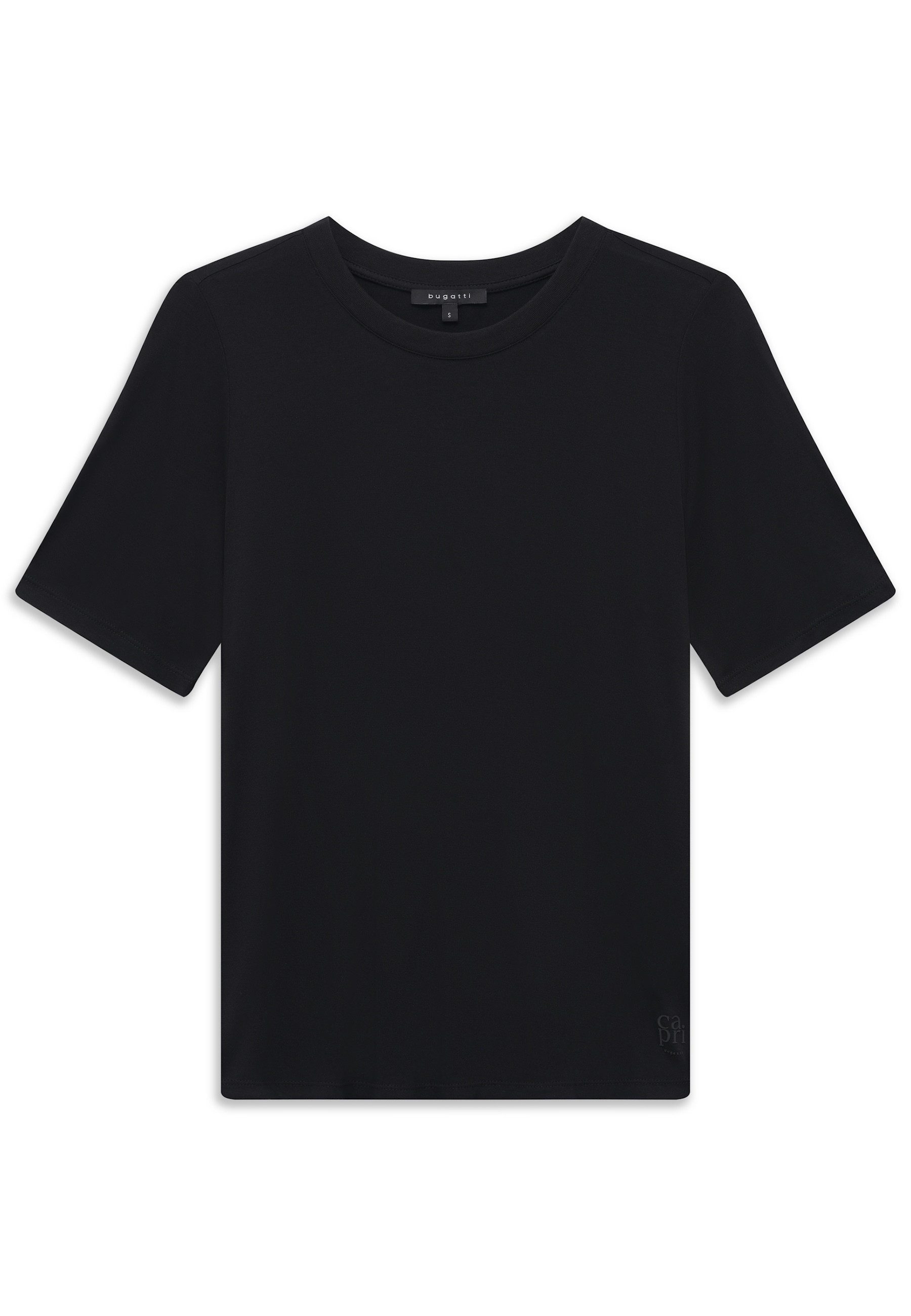 bugatti T-Shirt aus 100% Viskose mit Rundhalsausschnitt