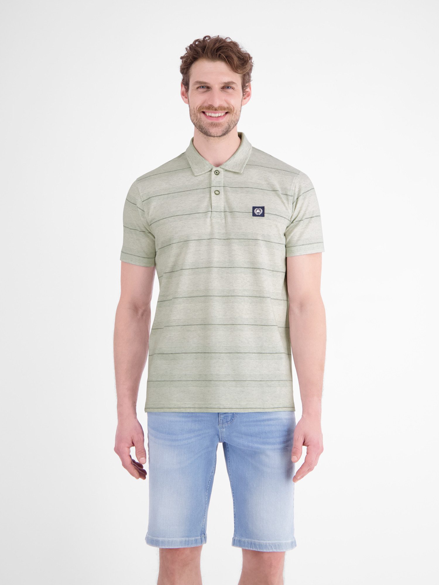 LERROS Poloshirt in feiner Piquéqualität mit frischer Streifenoptik