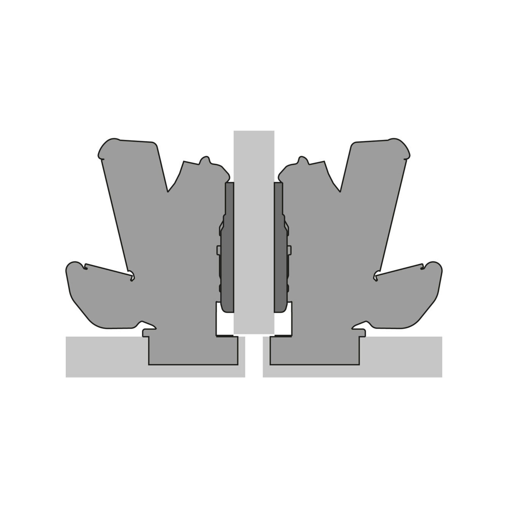 Hettich Möbelbeschlag Hettich Topfscharnier Sensys 8657 9099610,165°,Kröpf. 9,5mm Stahl vern