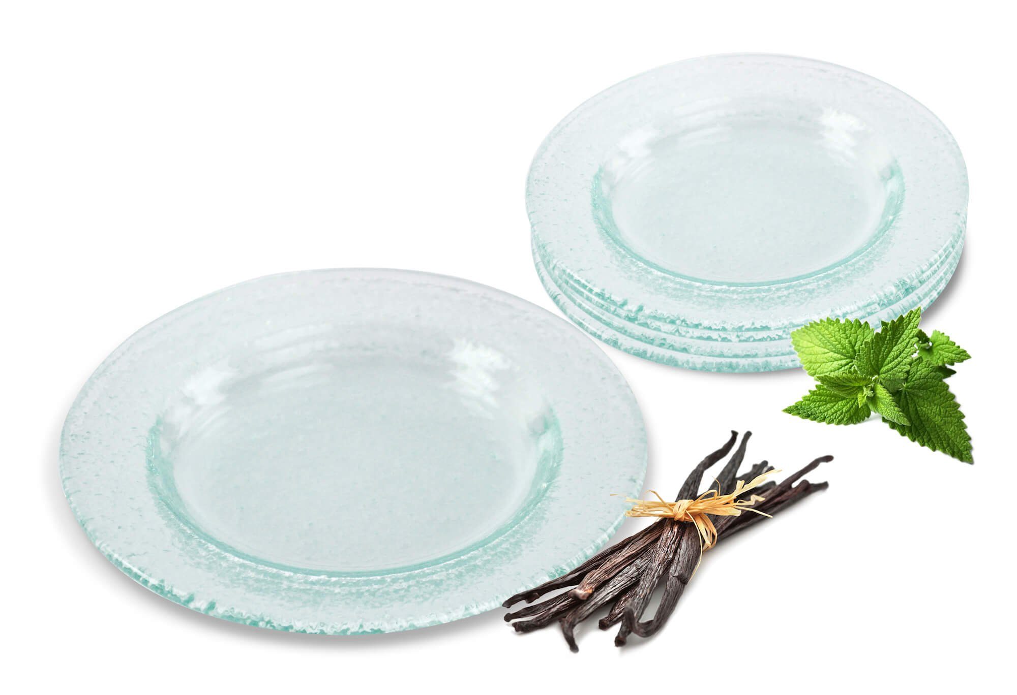 Sendez Glasuntersetzer 6 Untertassen Unterteller Glasteller Kaffeeuntertassen, Zubehör für Kaffeegläser, 6-tlg.