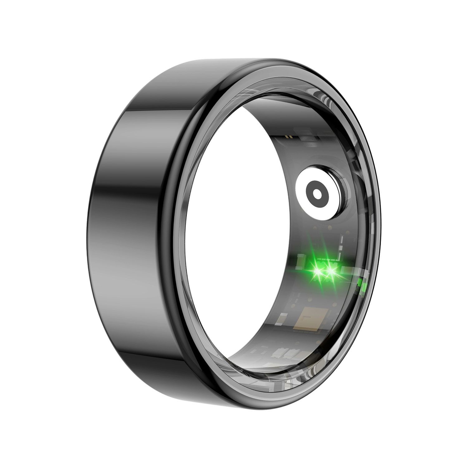 Refttenw Fingerring Smart Ring für Herren und Damen Edelstahl Gesundheits Tracker Ring, Schlaftracker, Fitness- und Wellness-Tracker, für iOS&Android