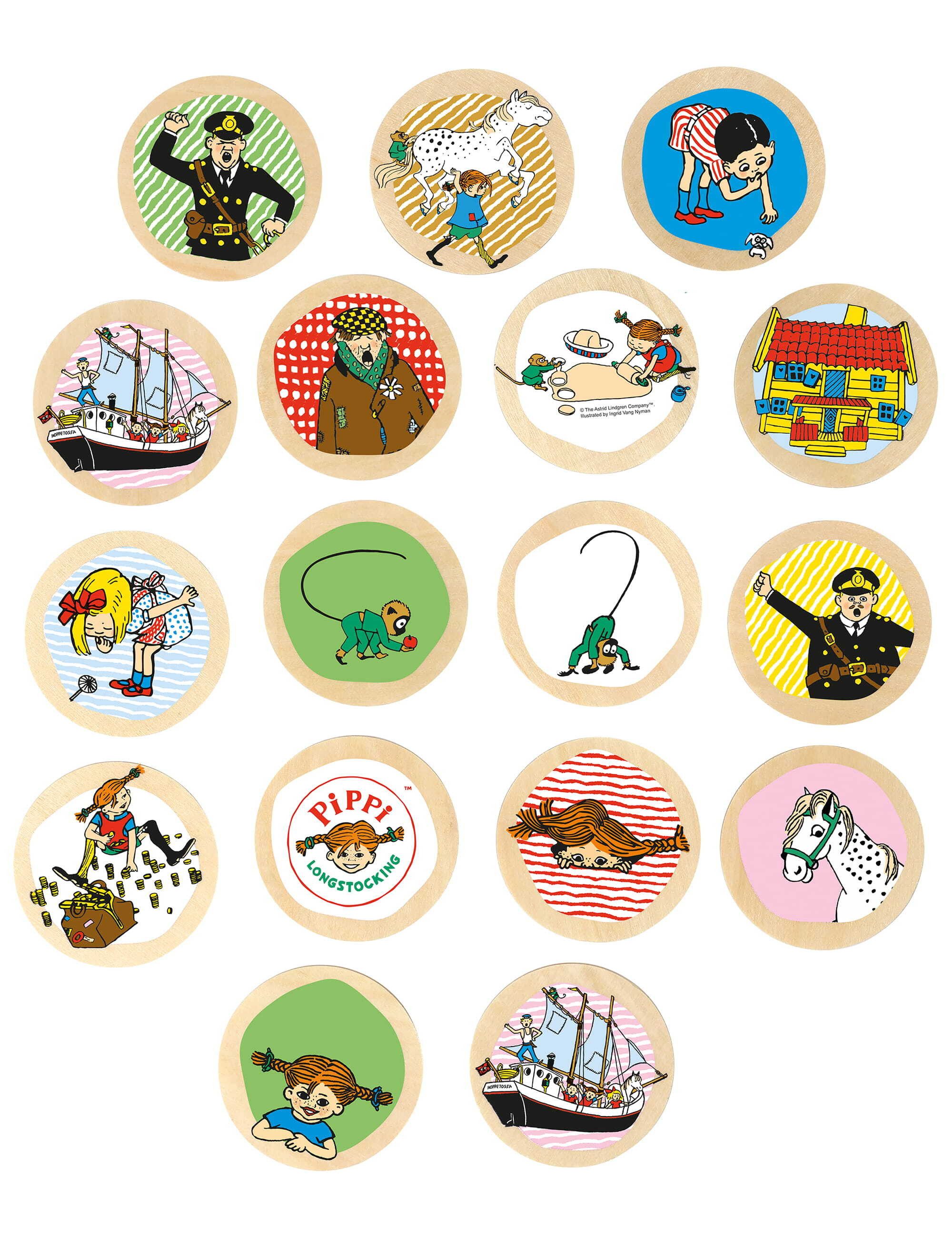 Pippi Langstrumpf Lernspielzeug Brettspiel Pippi Langstrumpf (38-St)