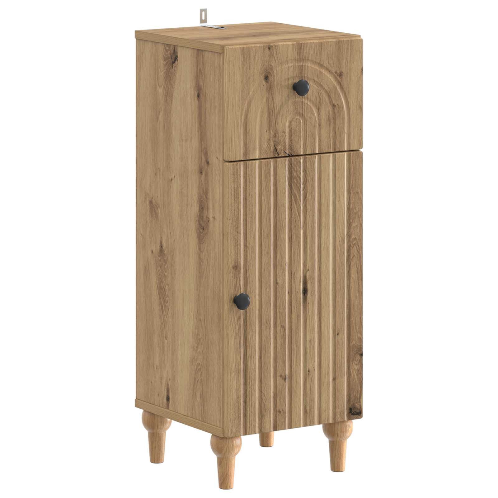 vidaXL Gartenlounge-Set 2-teiliges Badezimmer Schrank Set ALKMAAR Artisan-Eiche