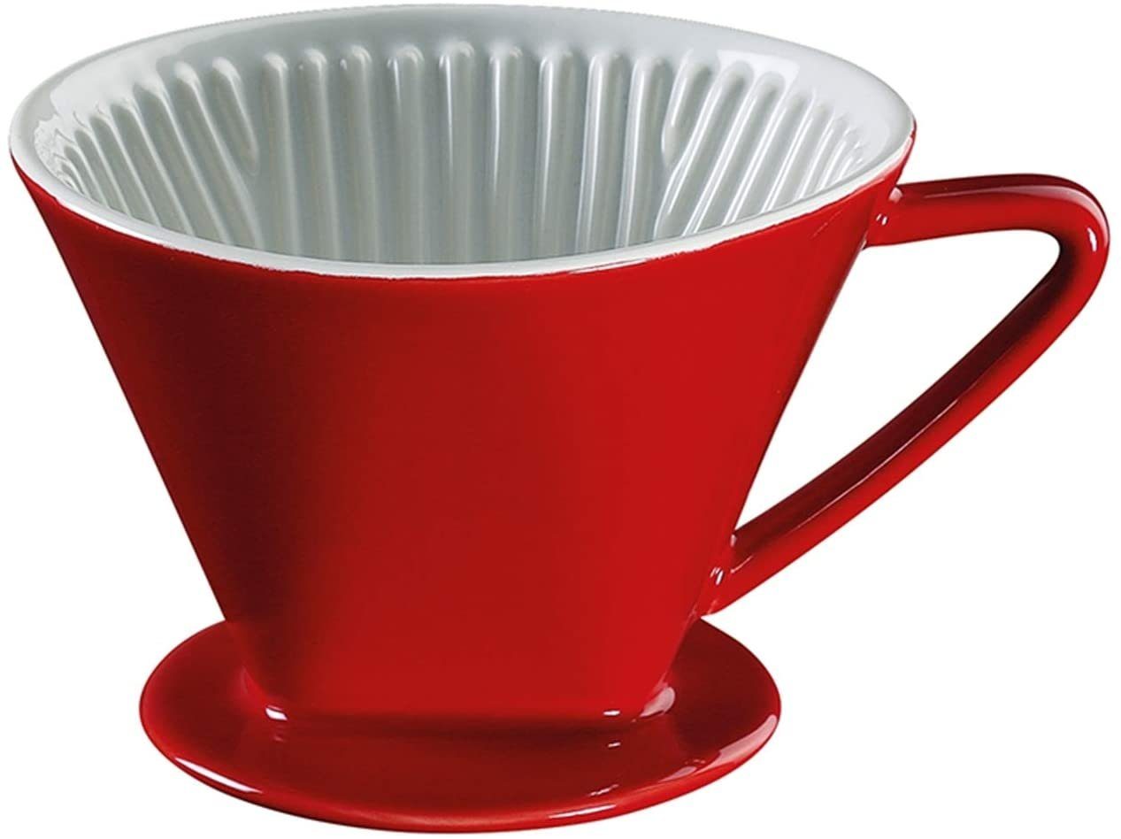 Gr. Cilio 106121 Permanentfilter Cilio Keramik Kaffeebereiter Rot 4 Kaffeefilter