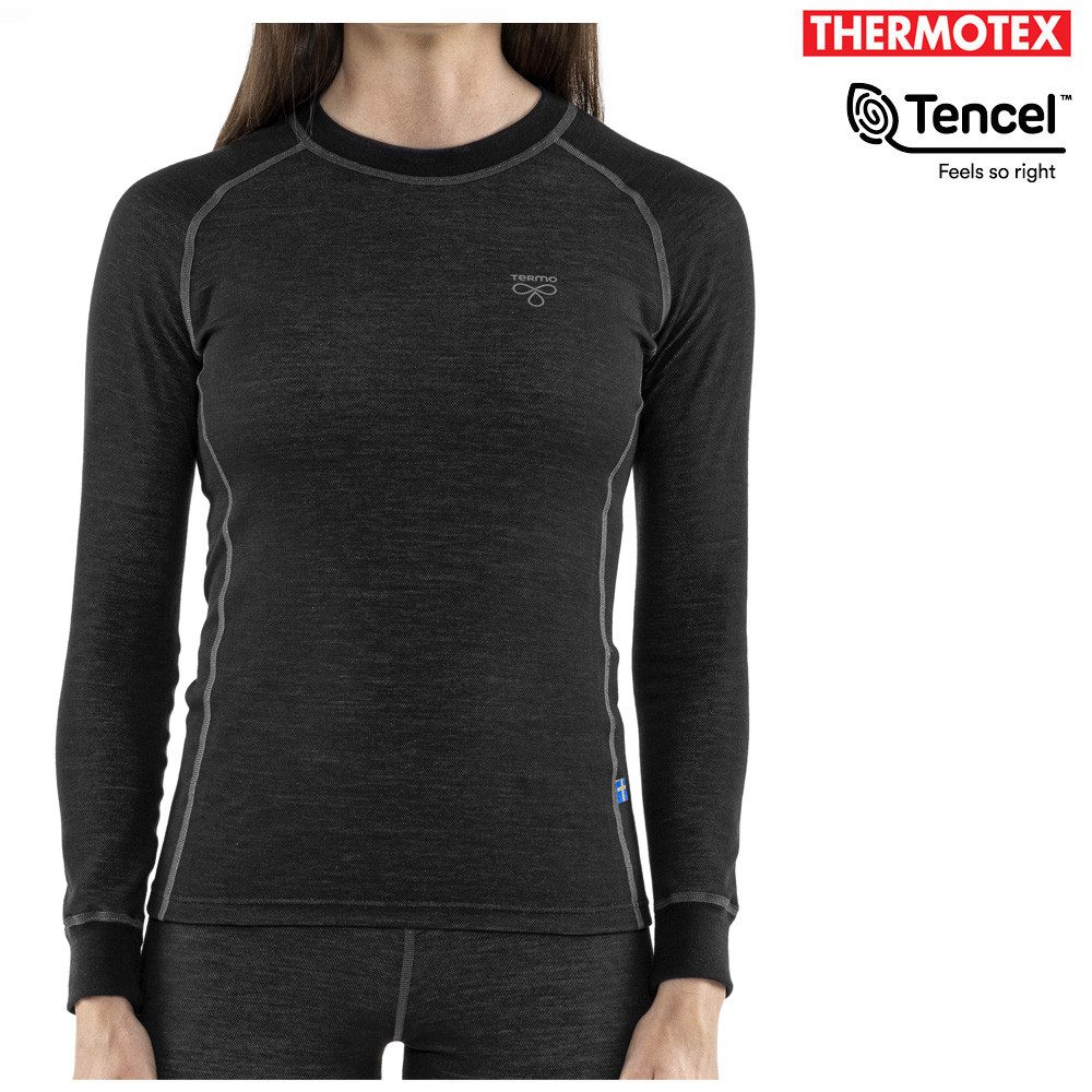 Termozeta Langarmshirt TERMO - Damen langarm Funktionsshirt Longshirt Sequal Light Tencel