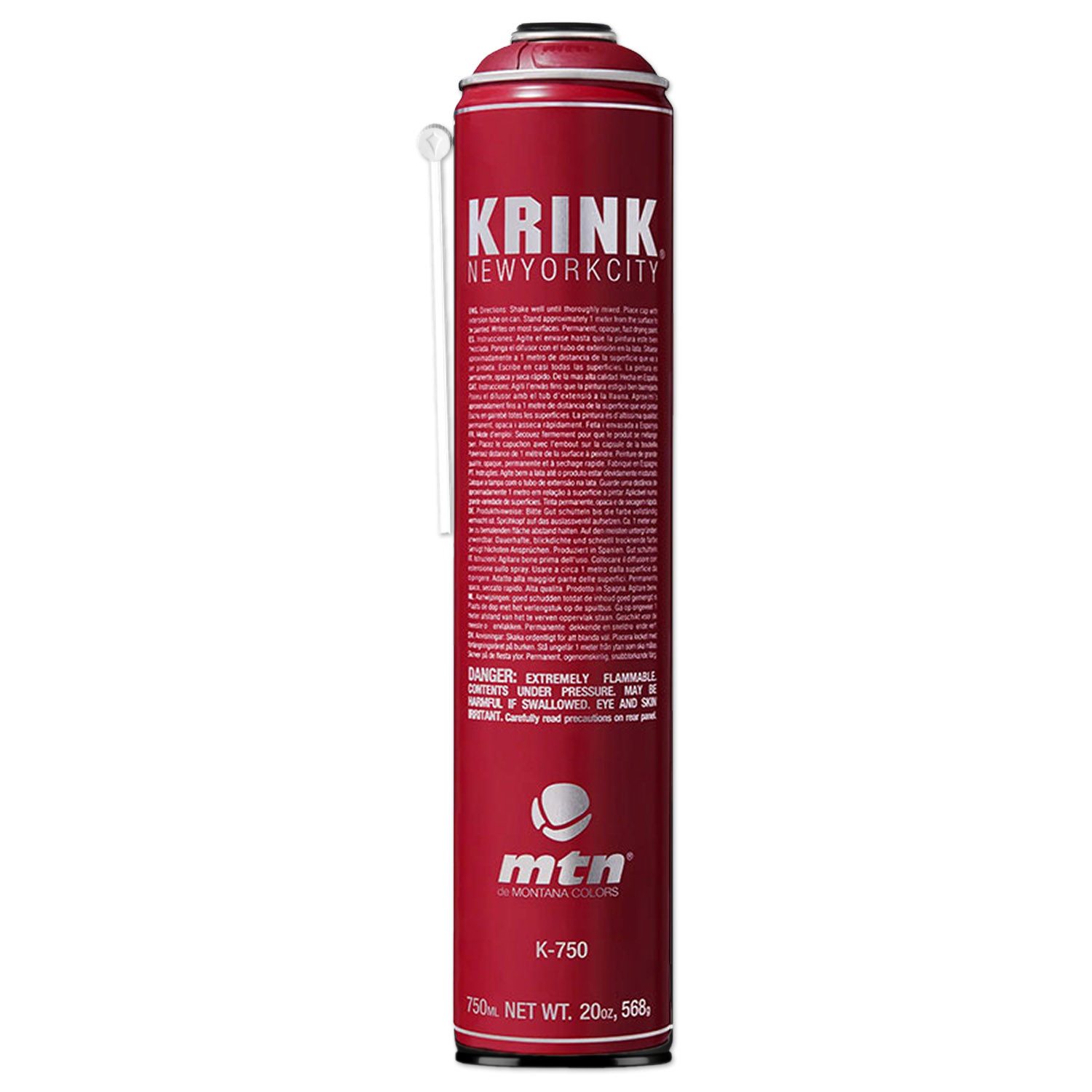MTN Sprühlack Sprühlack, MTN x KRINK K-750, Rot, 750ml