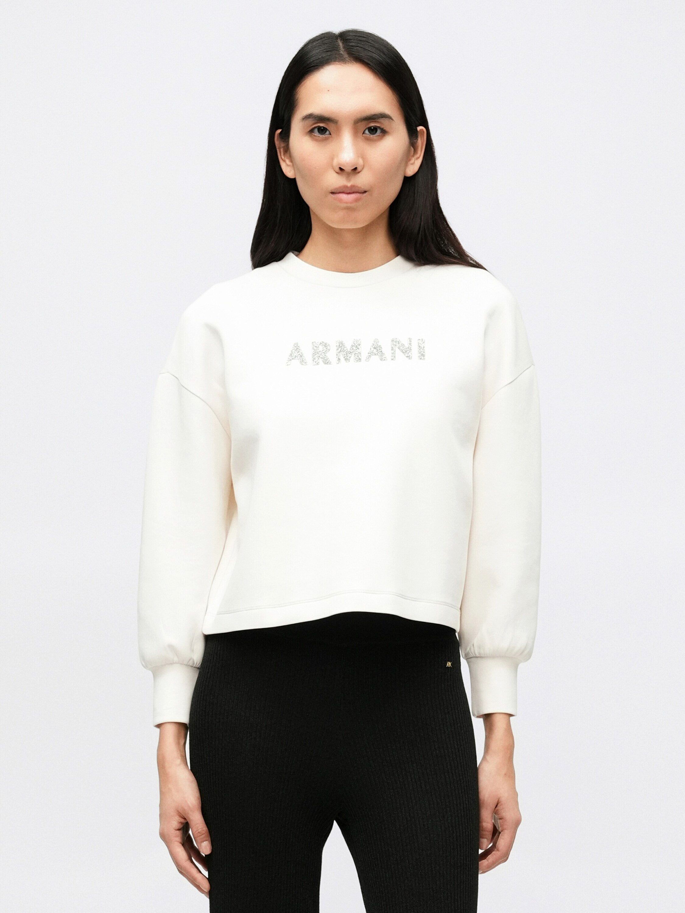 ARMANI EXCHANGE Sweatshirt (1-tlg) Ziersteine