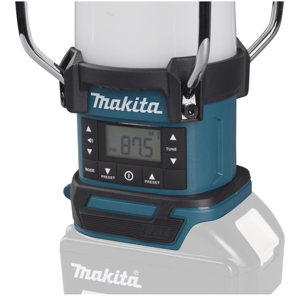 Makita DMR055 - - Baustellenradio blau/schwarz Akku-Laternenradio