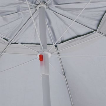vidaXL Balkonsichtschutz Strandschirm mit Seitenwänden Grün 215 cm