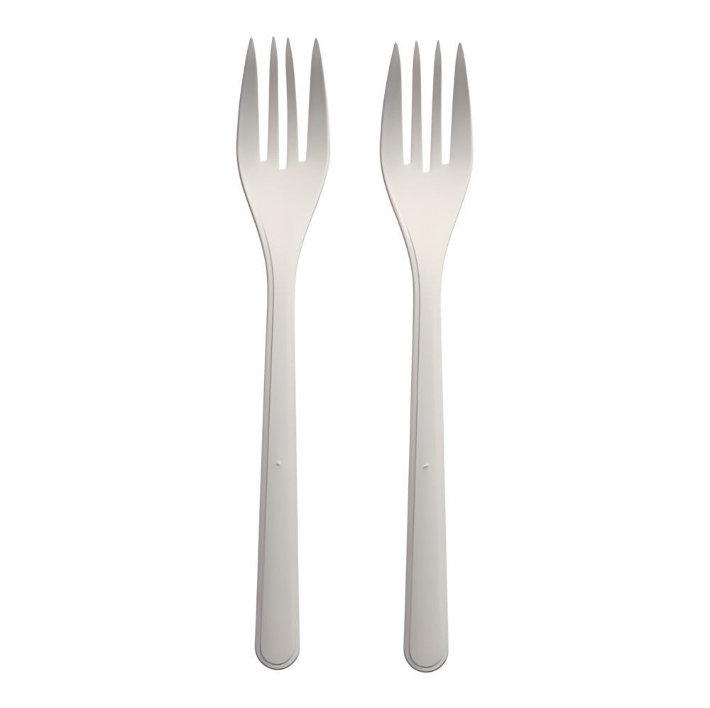 Haval Tafelgabel Circulware Mehrweg-Gabeln PP-MF 18,5 cm weiss extra stabil 50 Stk