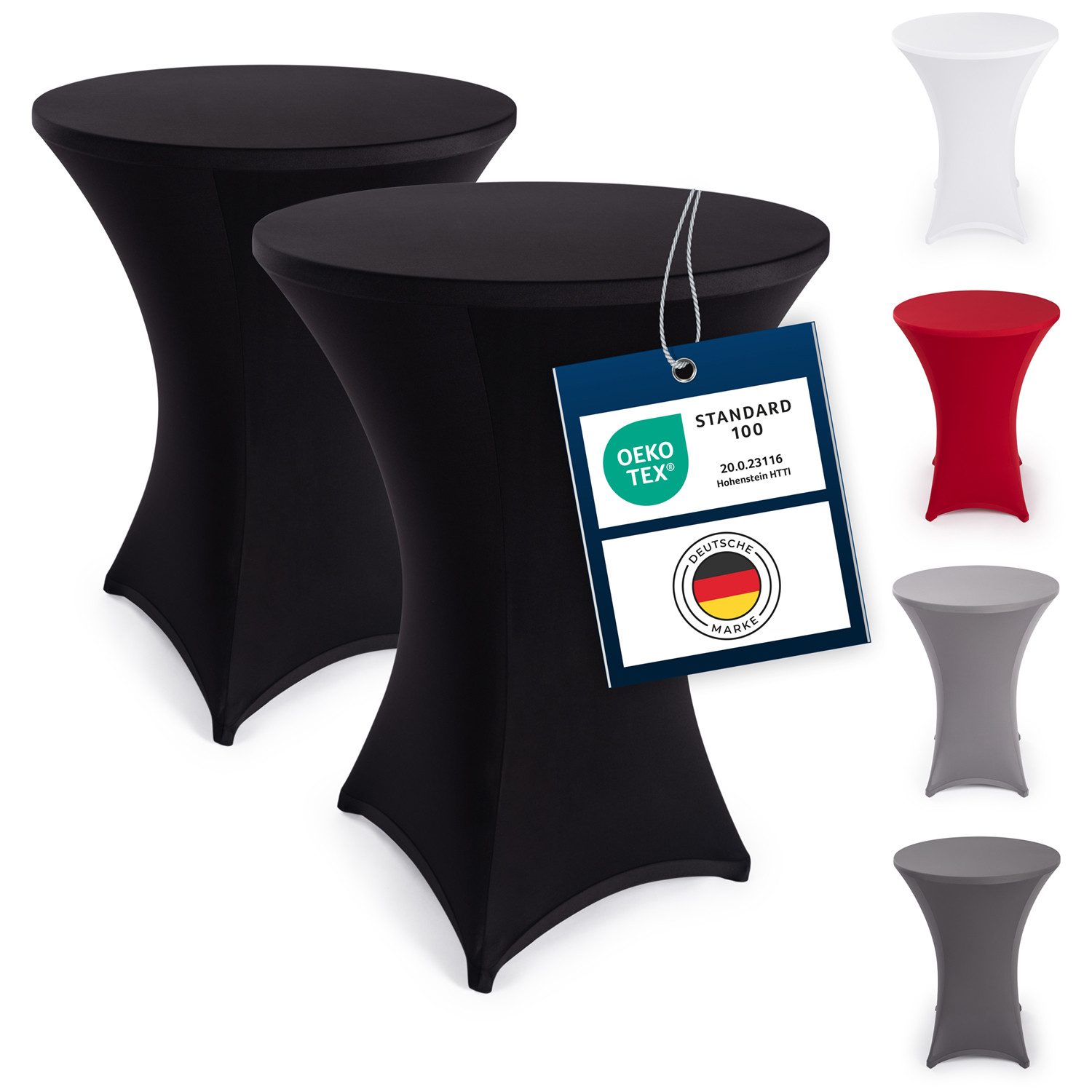 Blumtal Stehtischhusse Stretchbezug Stehtisch Hussen, Elegante Stehtischhusse für Bistrotische