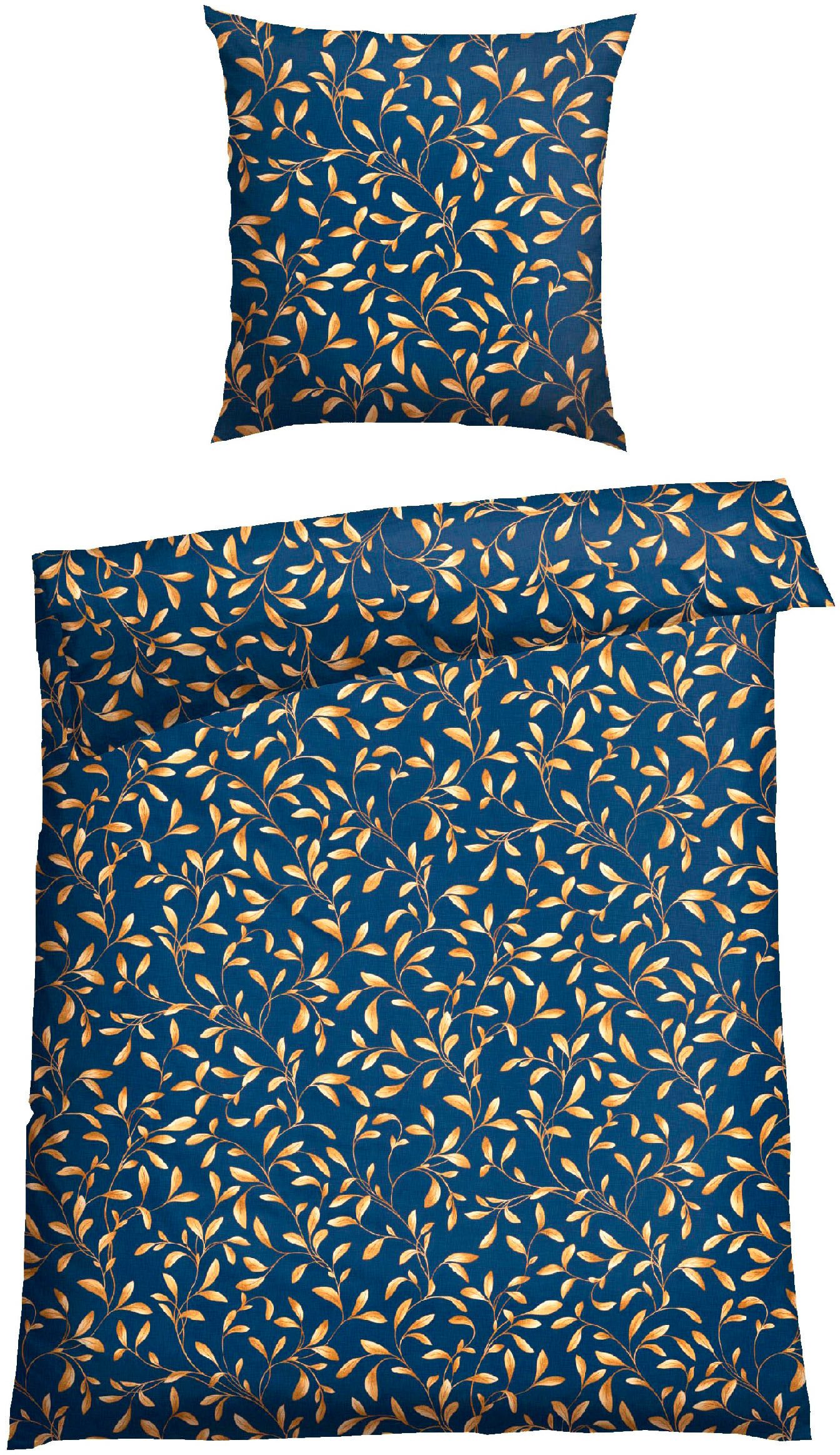 Bettwäsche Liliebeth in kuschelweicher Baumwoll-Qualität in edlem Botanik-Print, Schiesser, Renforcé, 2 teilig, MADE IN GREEN by OEKO-TEX®-zertifiziert