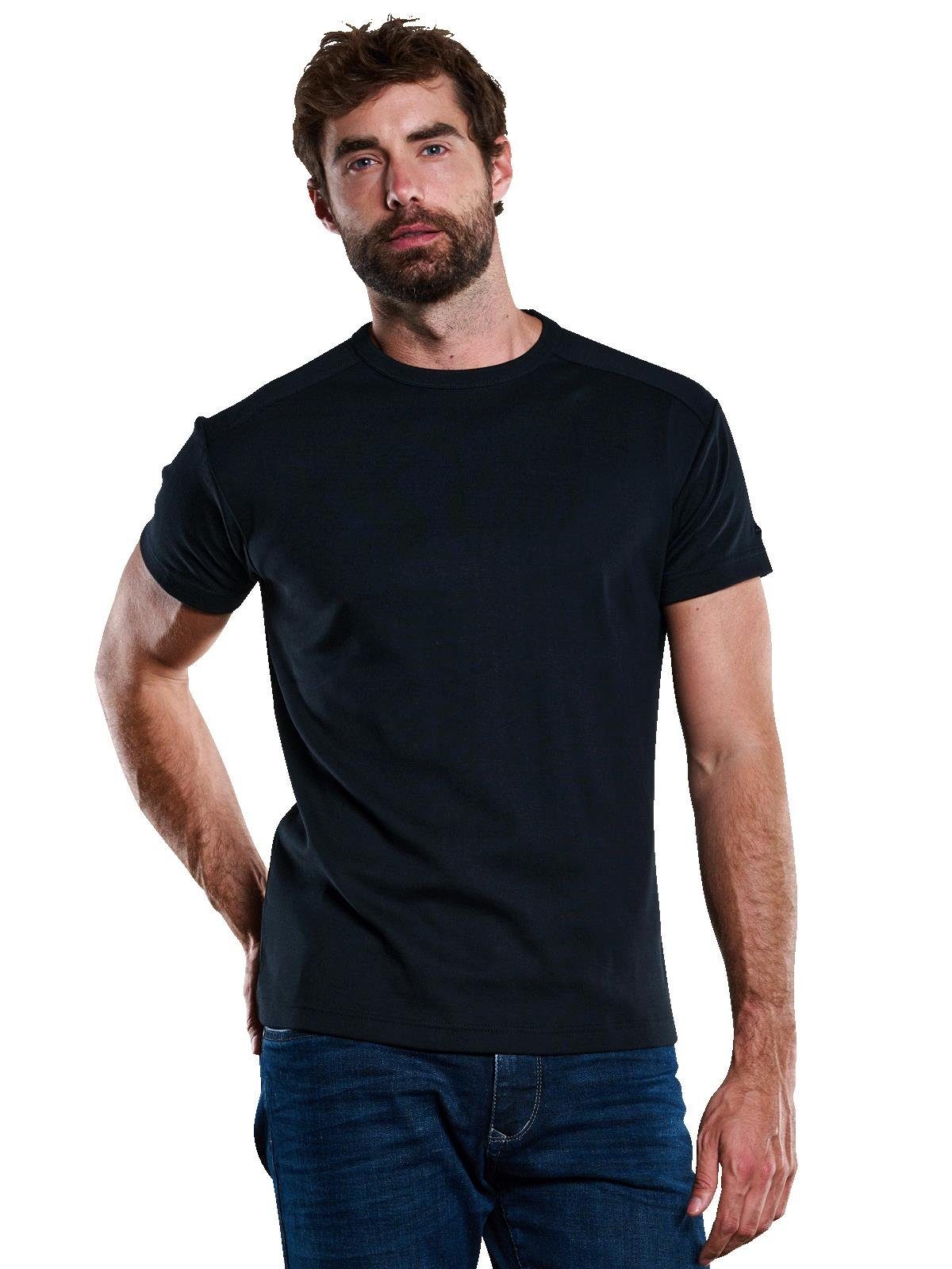 Engbers T-Shirt Herren Basic-Shirt "My Favorite" organic, Schwarz günstig online kaufen