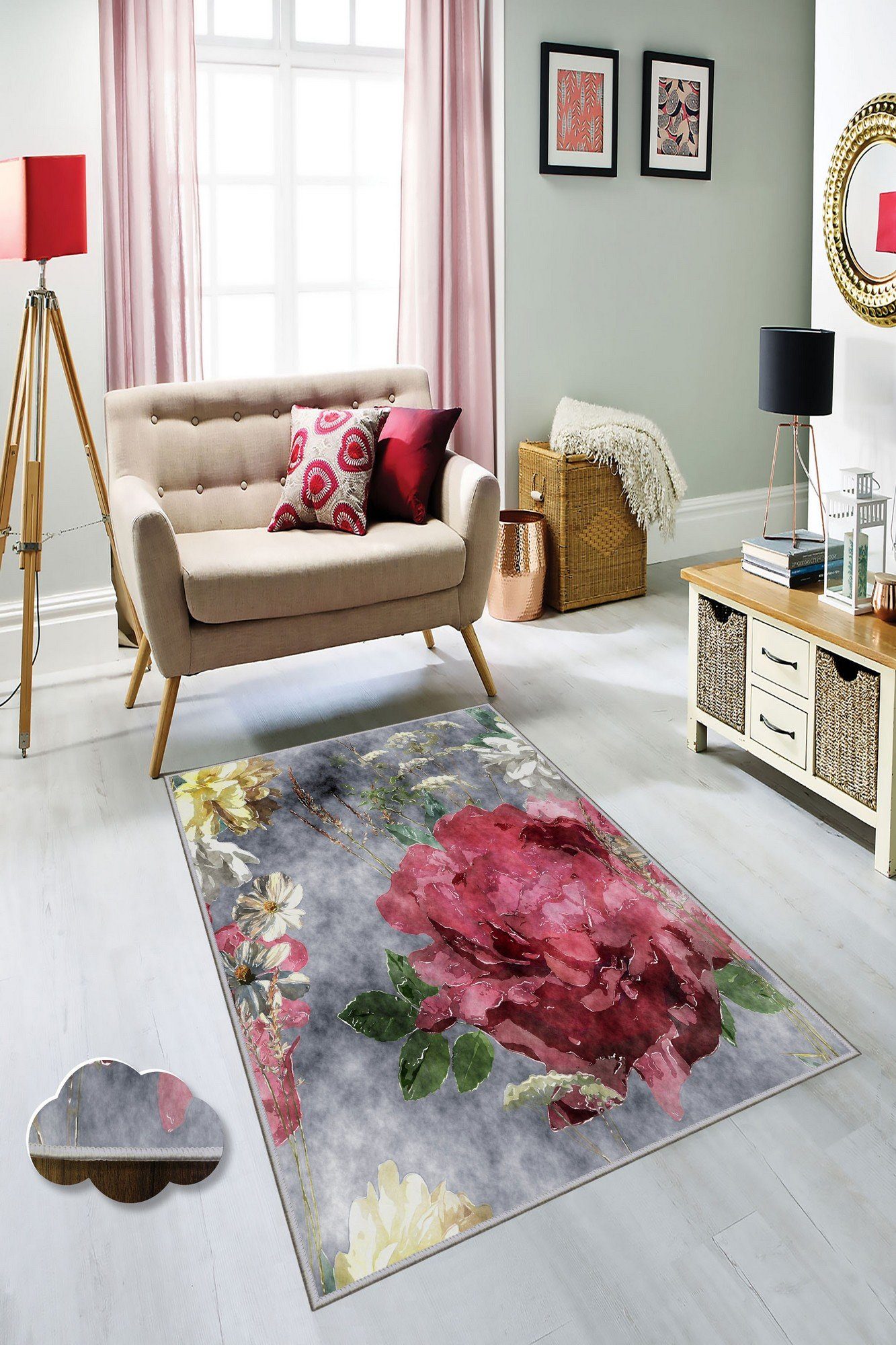 Teppich HMNT181HFT, Bunt, 120 x 180 cm, 100 POLYESTER, Conceptum Hypnose