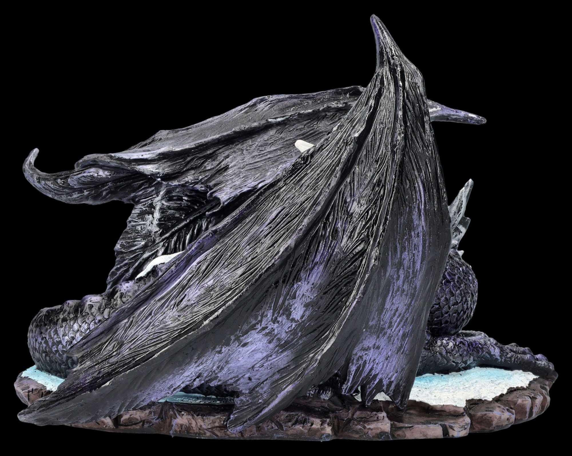 Figuren Shop GmbH Fantasy-Figur Drachenfigur mit Jungem - Mothers Sanctuary - Fantasy Dekofigur Drache