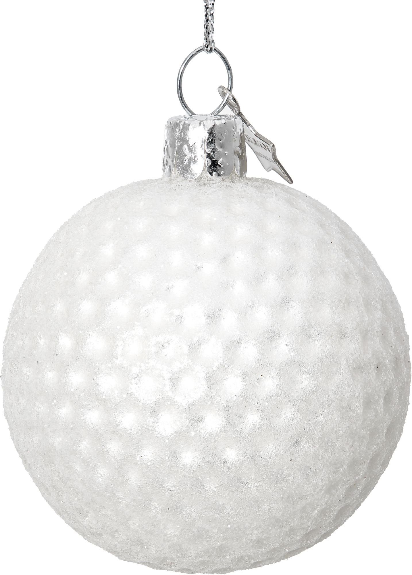 SIKORA Christbaumschmuck BS522 Golfball Glas Ornament Weihnachtsbaum Anhänger