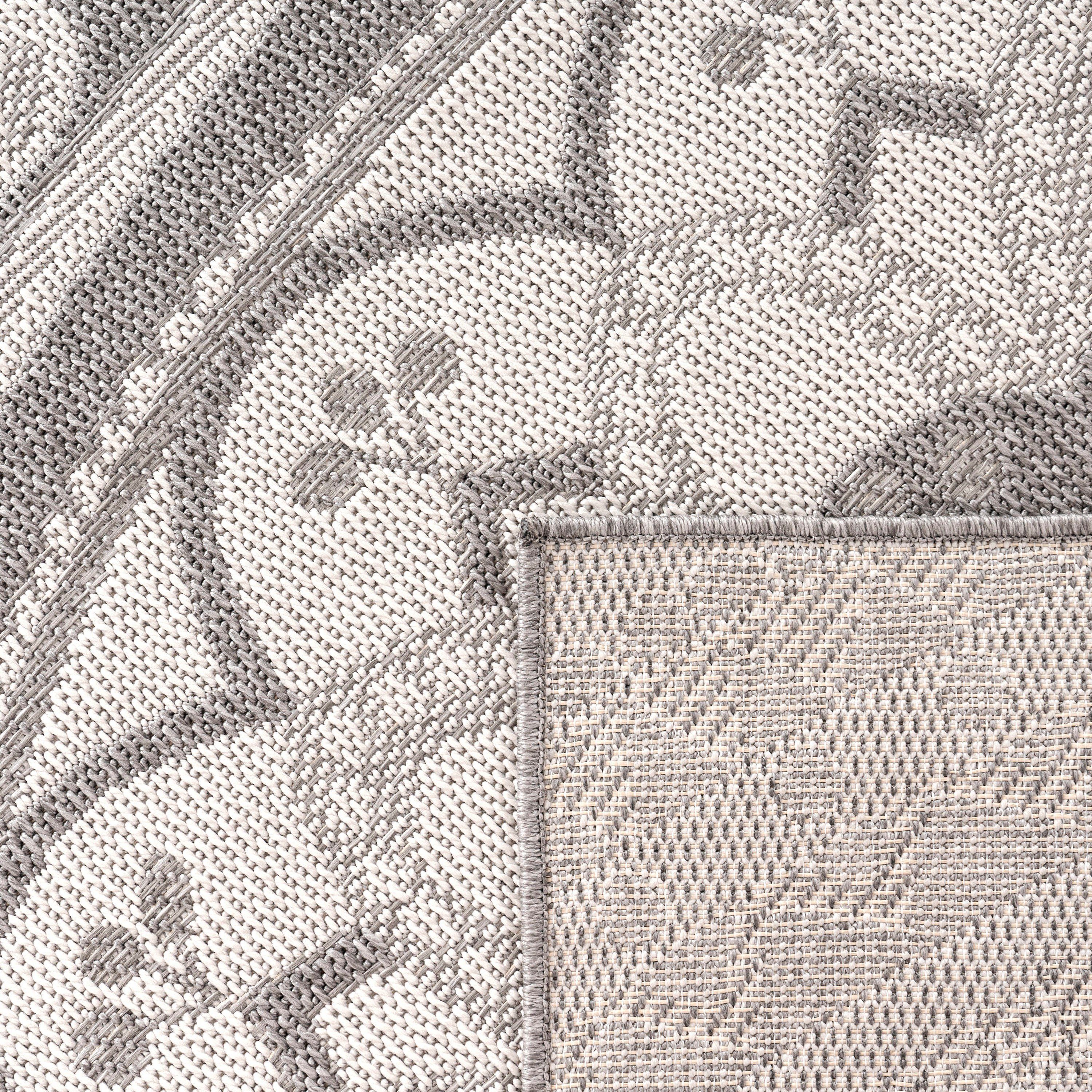 Teppich Brescia 471, rechteckig, Terrasse Design, den Flachgewebe, Balkon Paco orientalisches geeignet mm, für In- Outdoor Home, 4 geeignet, Perfekt die oder und modernes Höhe