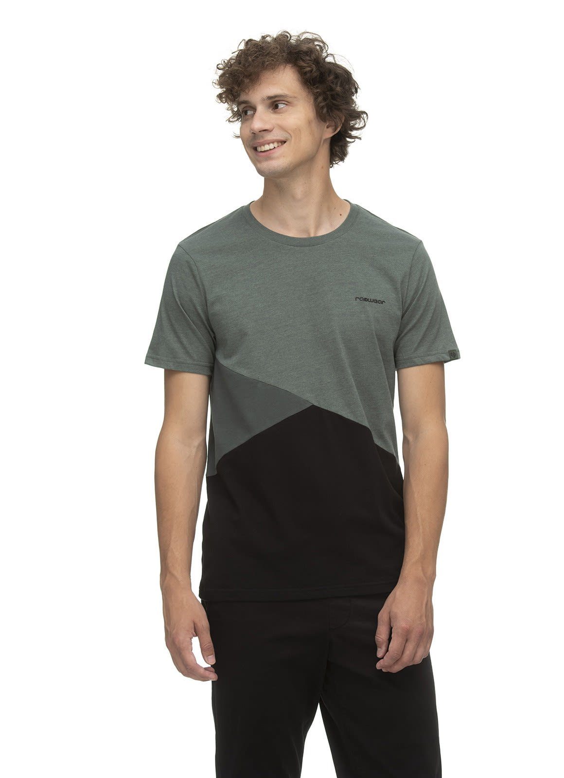 Ragwear T-Shirt Ragwear M Keryan Herren Kurzarm-Shirt Dusty Green | 