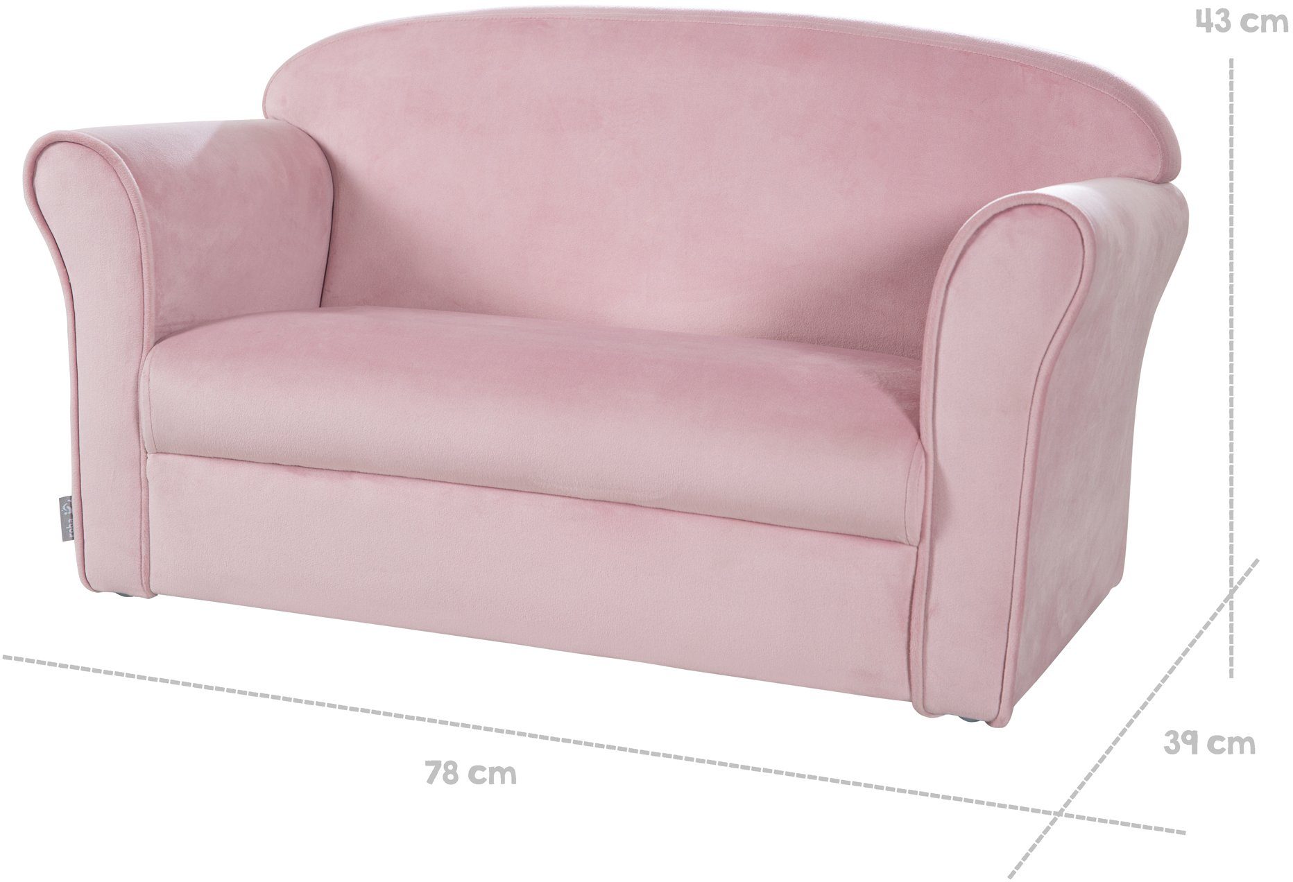 Lil rosa/mauve roba® Sofa, mit Armlehne Sofa