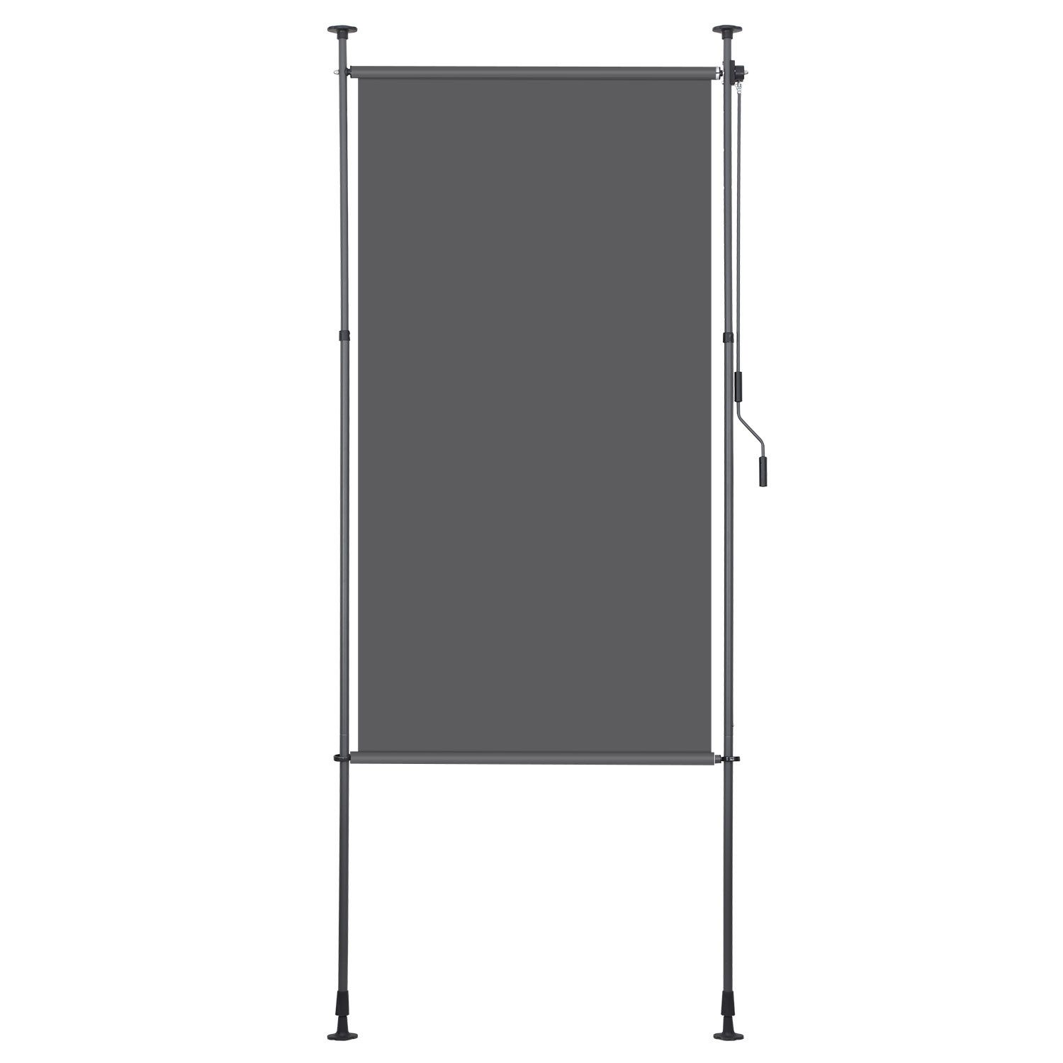Clanmacy Senkrechtmarkise Klemmmarkise Ausziehbar BxH: 120x270cm günstig online kaufen