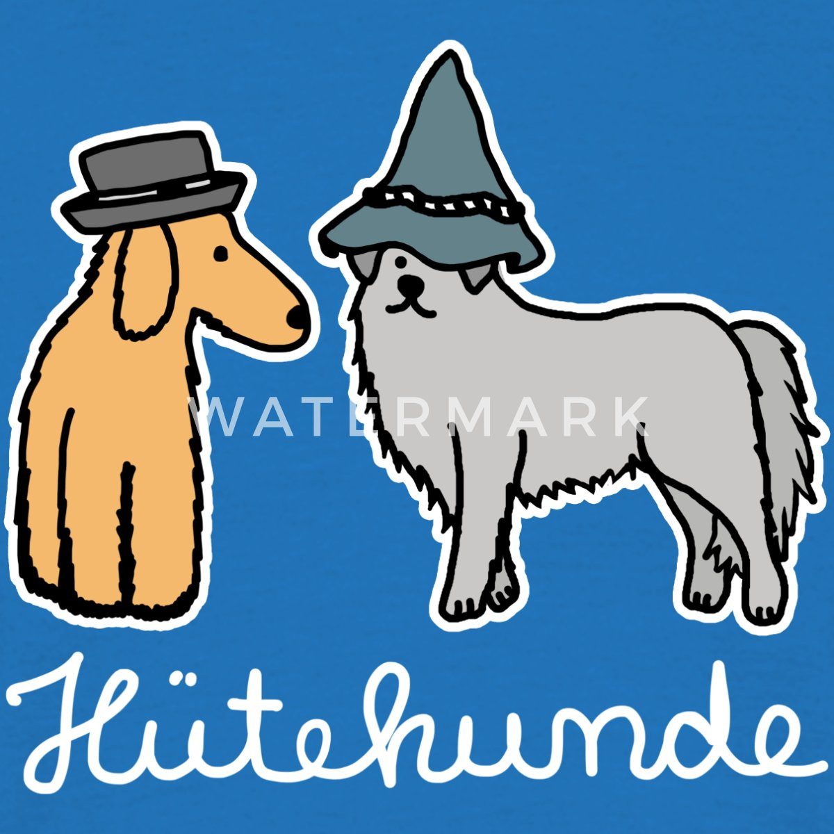 Spreadshirt T-Shirt Hütehunde Hunde Mit Hut günstig online kaufen