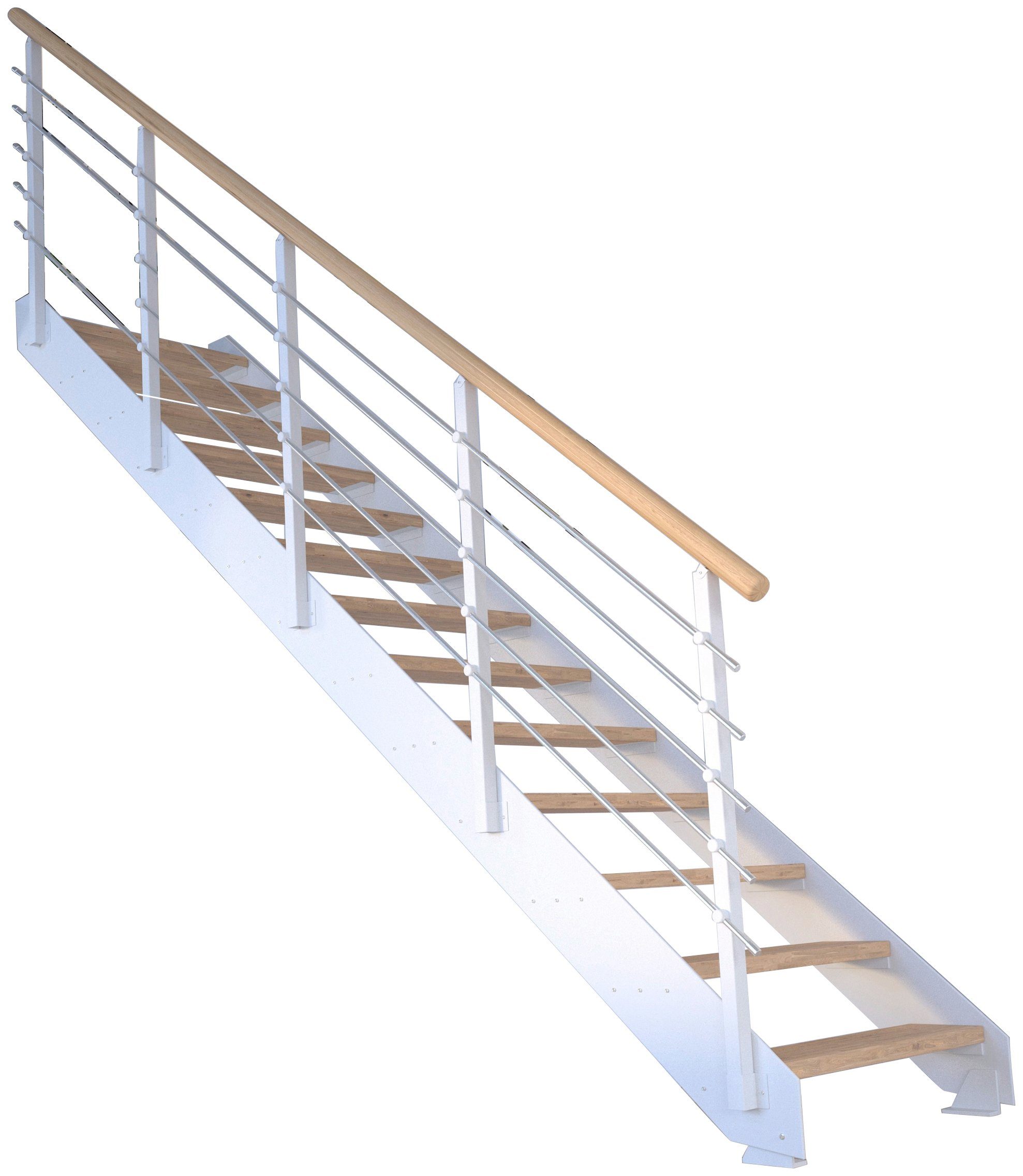 Metall, offen, Systemtreppe Geteilte Stufen Starwood Kos,