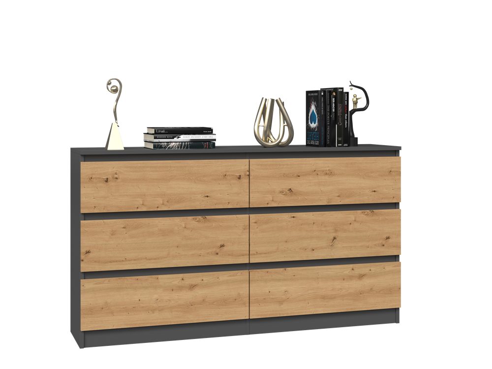 ibonto Kommode Multifunktionales Sideboard für Wohnzimmer, Schlafzimmer Kommode – Bild 2 von 5