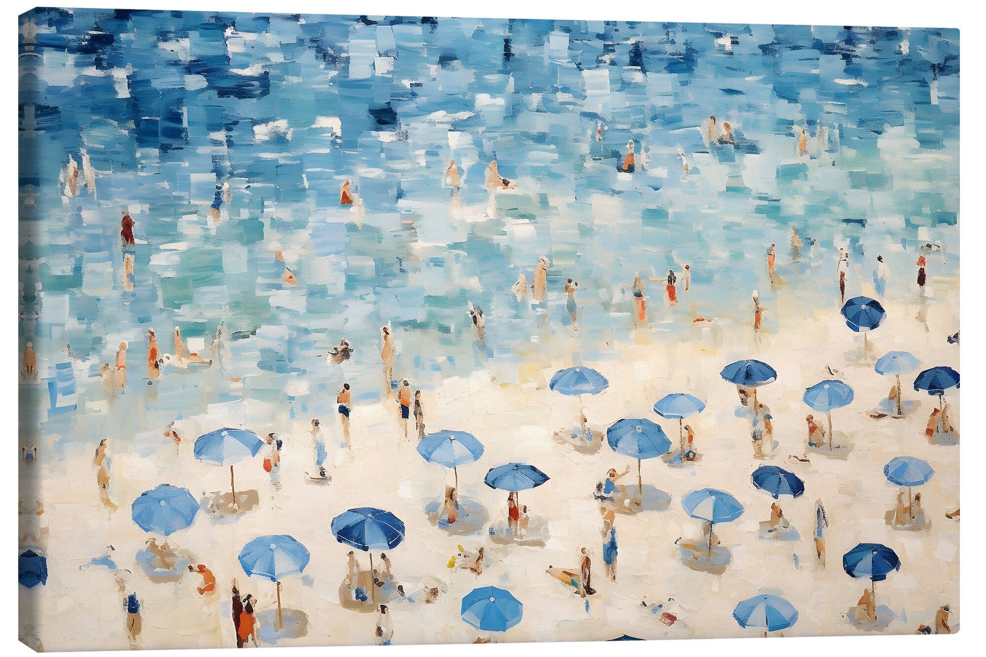 Posterlounge Wandbild Sommer am Strand I, PetalsPrintsDesign, erhältlich als Poster, Leinwandbild, Wandsticker oder Acrylglasbild