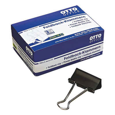 Otto Office Büroklammer, Klemmbreite 41 mm / Klemmstärke 19 mm, 12 Stück