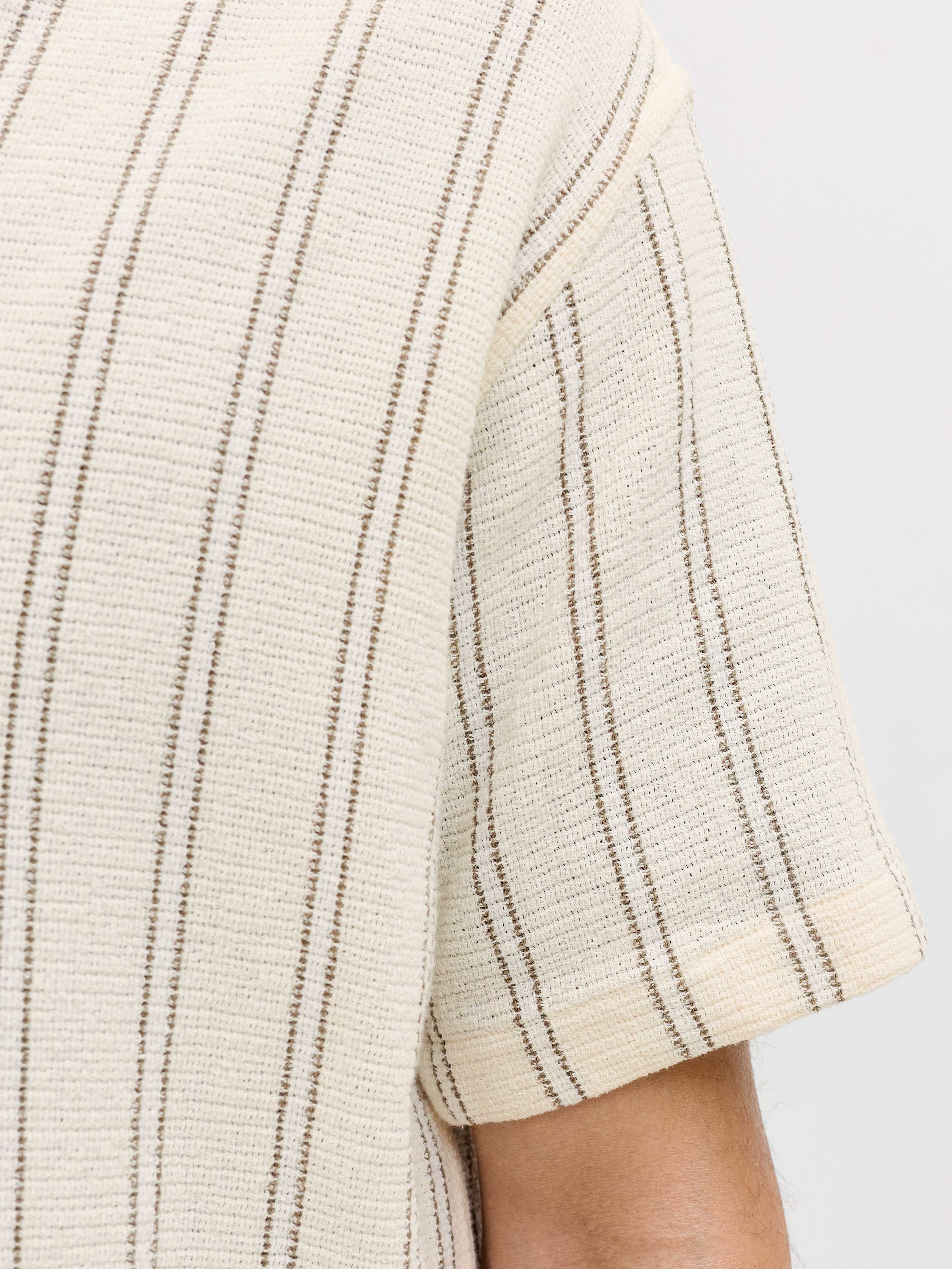 Jack & Jones Kurzarmhemd JORCOBA STRIPE RESORT SHIRT SS SN – Bild 4 von 5