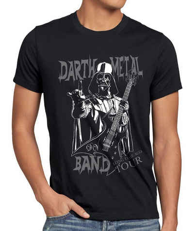 style3 Print-Shirt Herren T-Shirt Darth Metal Band star vader luke wars jedi yoda skywalker rock us