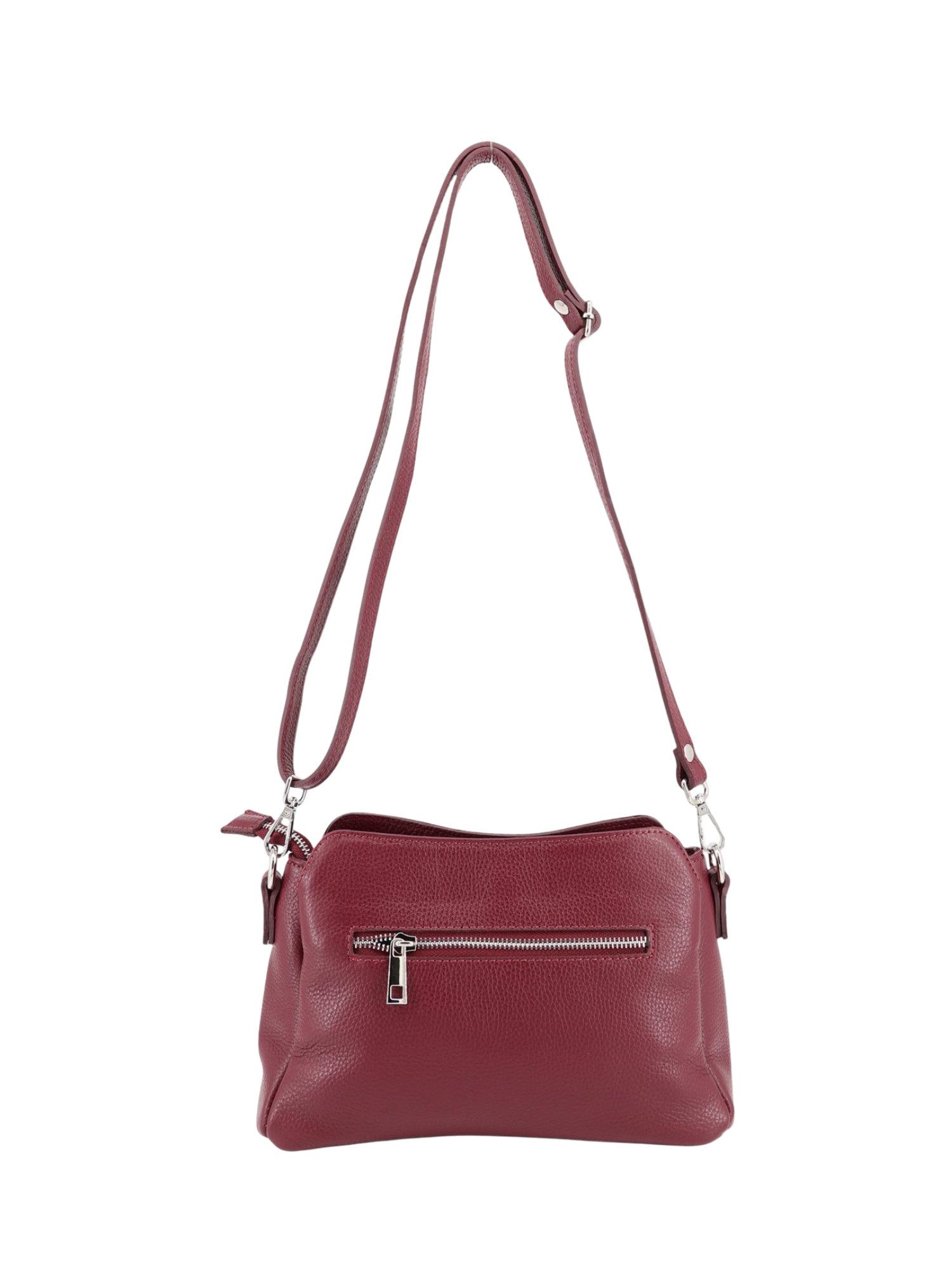 BRISE TASCHE Schultertasche Rimma – Schultertasche aus Wildleder & Nappaleder (Einzeltasche), Kombination aus Wildleder & Nappaleder, 3 Hauptfächer