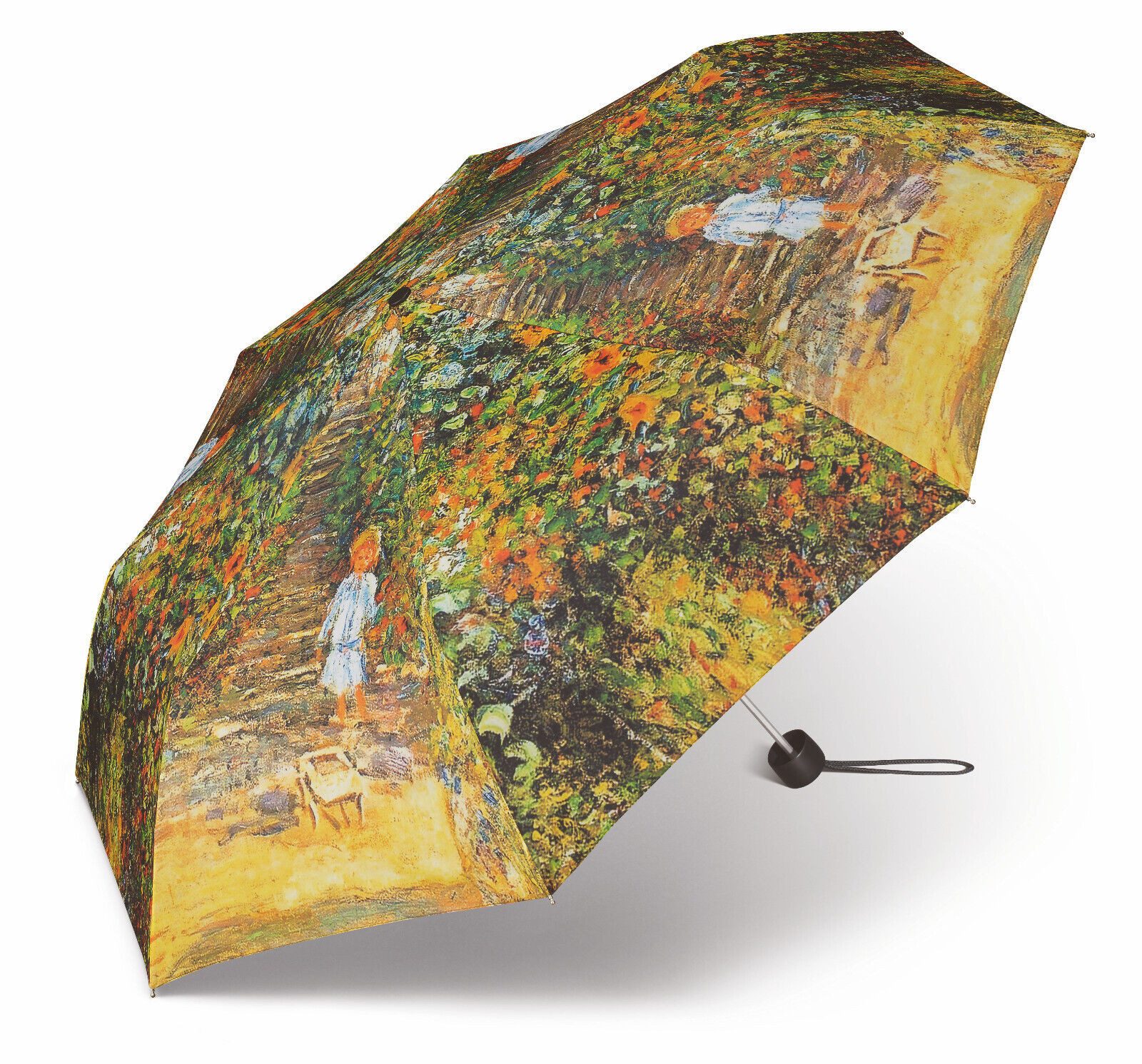 HAPPY RAIN Taschenregenschirm Regenschirm Taschenschirm Motiv Claude Monet