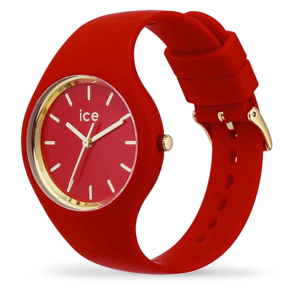 ice-watch Quarzuhr Ice-Watch Damen Uhr 016263 Glam Colour Red, Gold Small, (1-tlg)