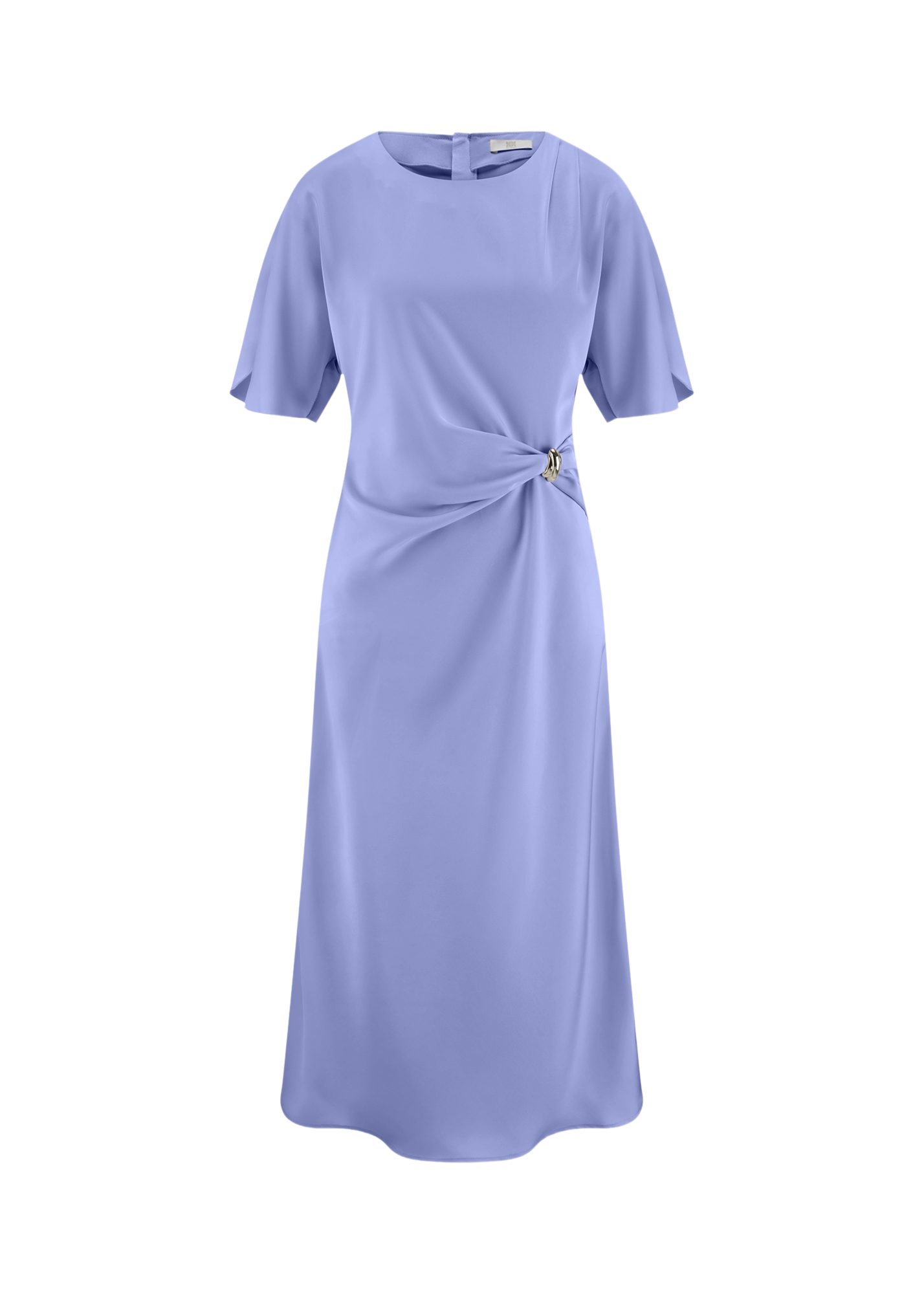 Riani Maxikleid blau,Elegant,Polyester,Unifarben,Rundhals,Kurz,Regular Fit