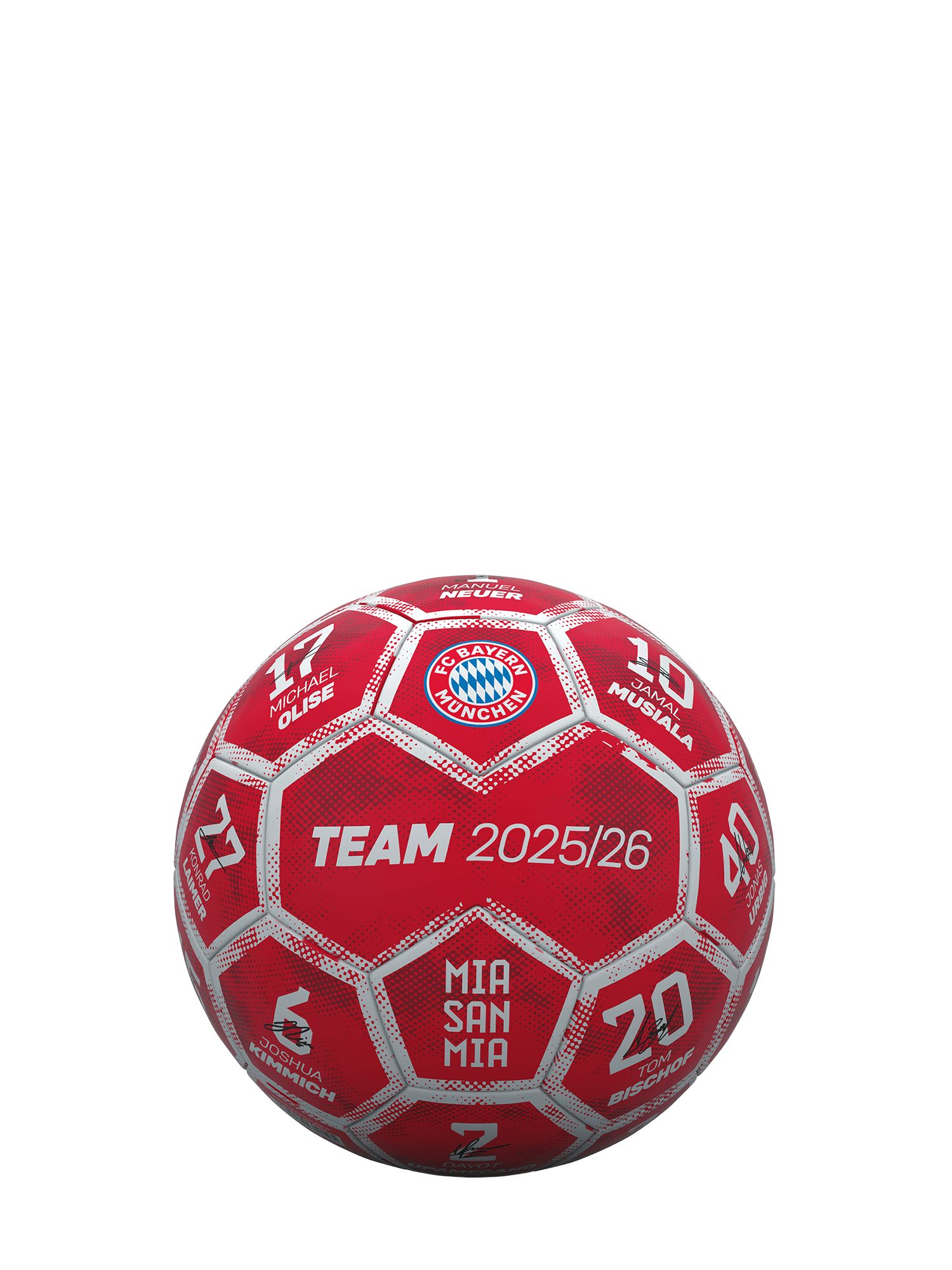 FC Bayern München Fußball FC Bayern München I Mini-Fußball Signature 2025-26 I Rot