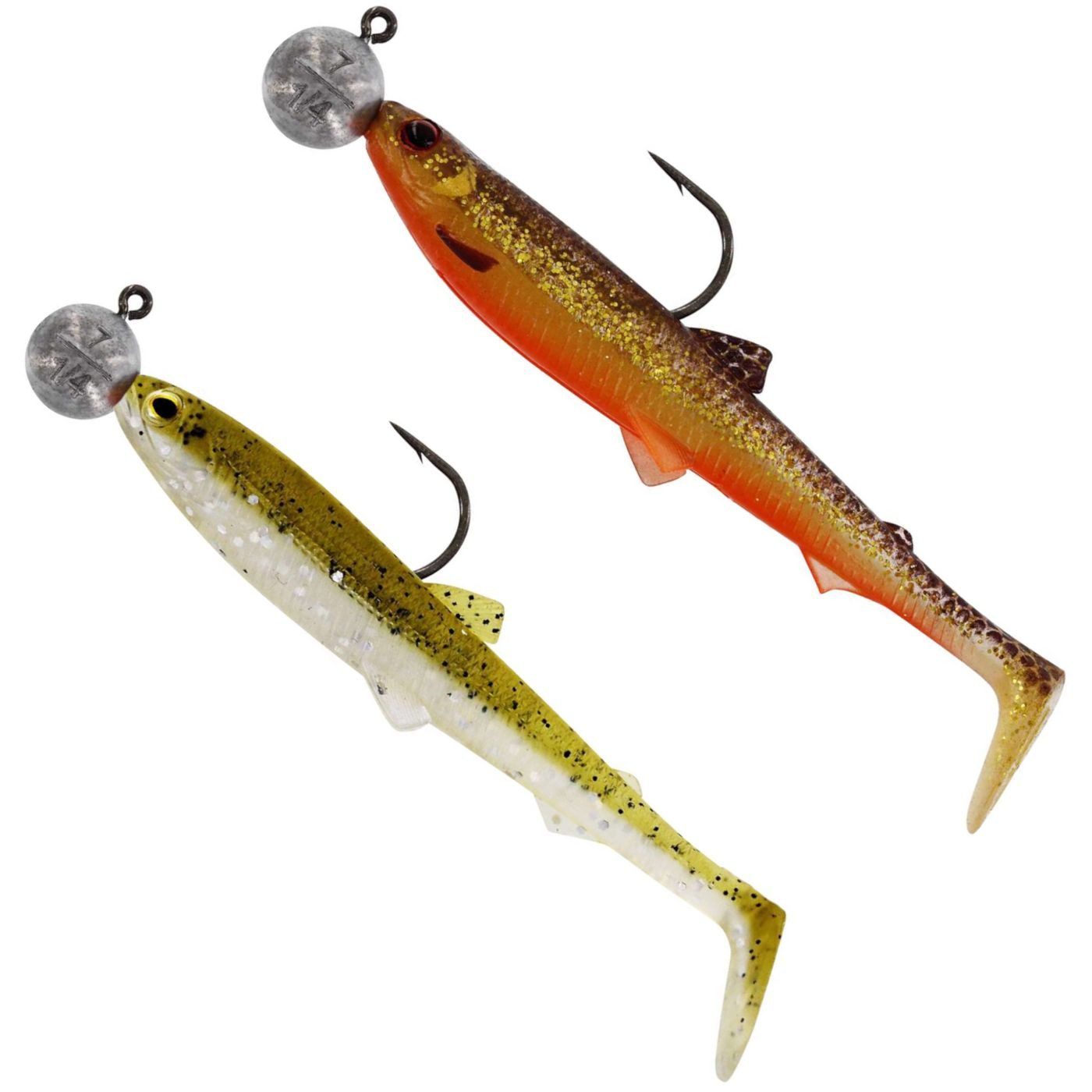 Kunstköder Westin BullTeez R'NR 9,5cm 7g Gr. 4/0 - 2 montierte Gummifische